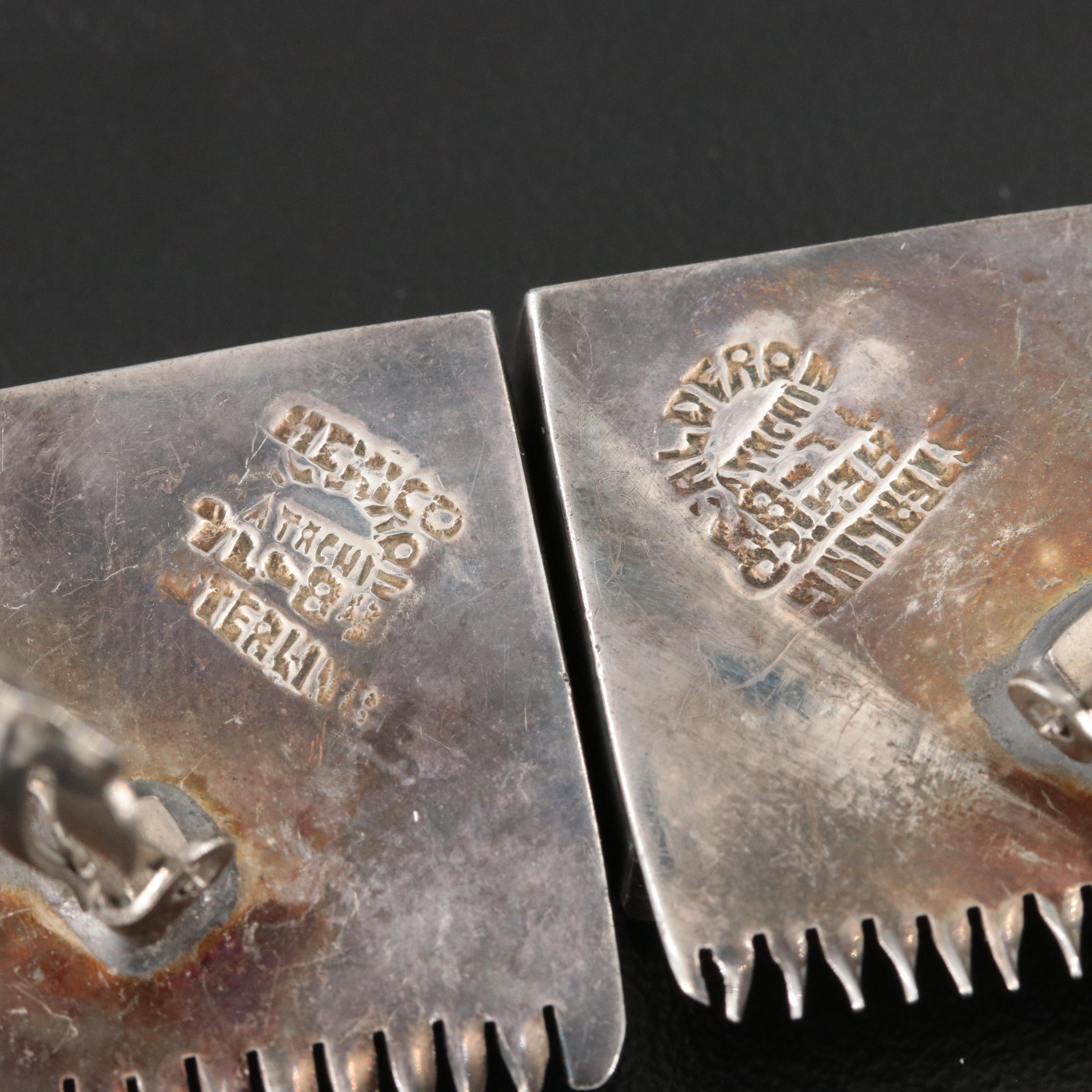 Mexican Sterling Turquoise Earrings