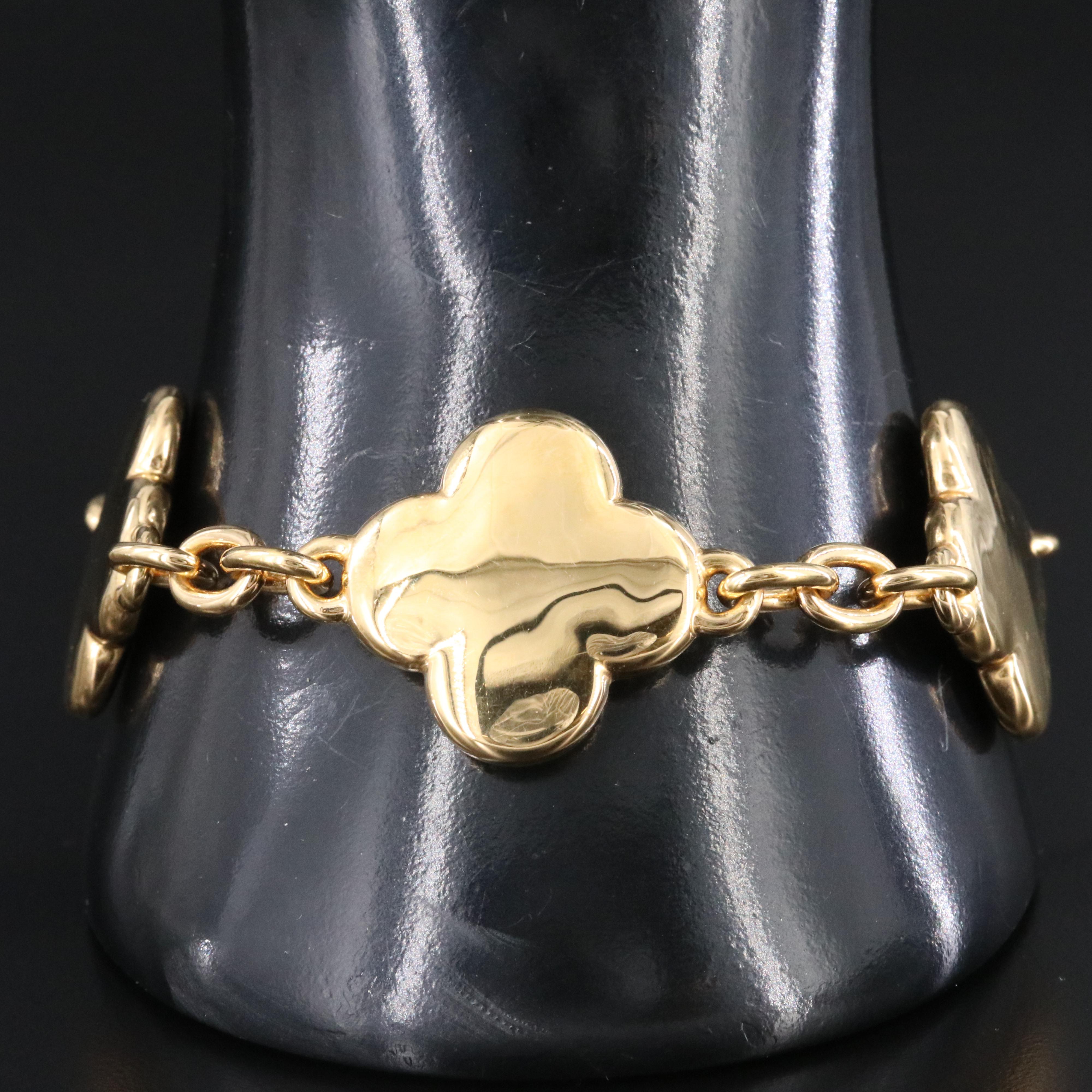 Electroformed Quatrefoil Link Bracelet