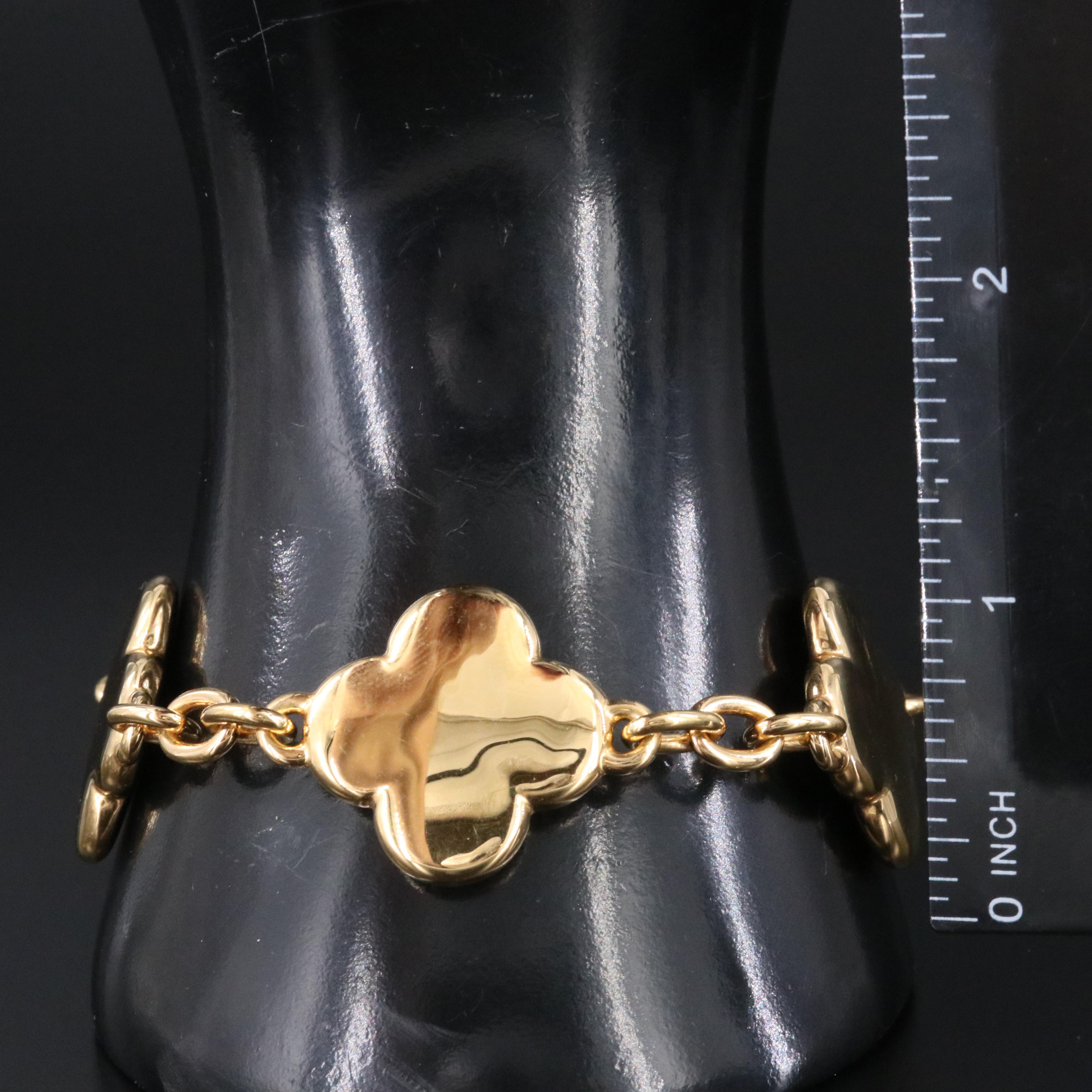 Electroformed Quatrefoil Link Bracelet