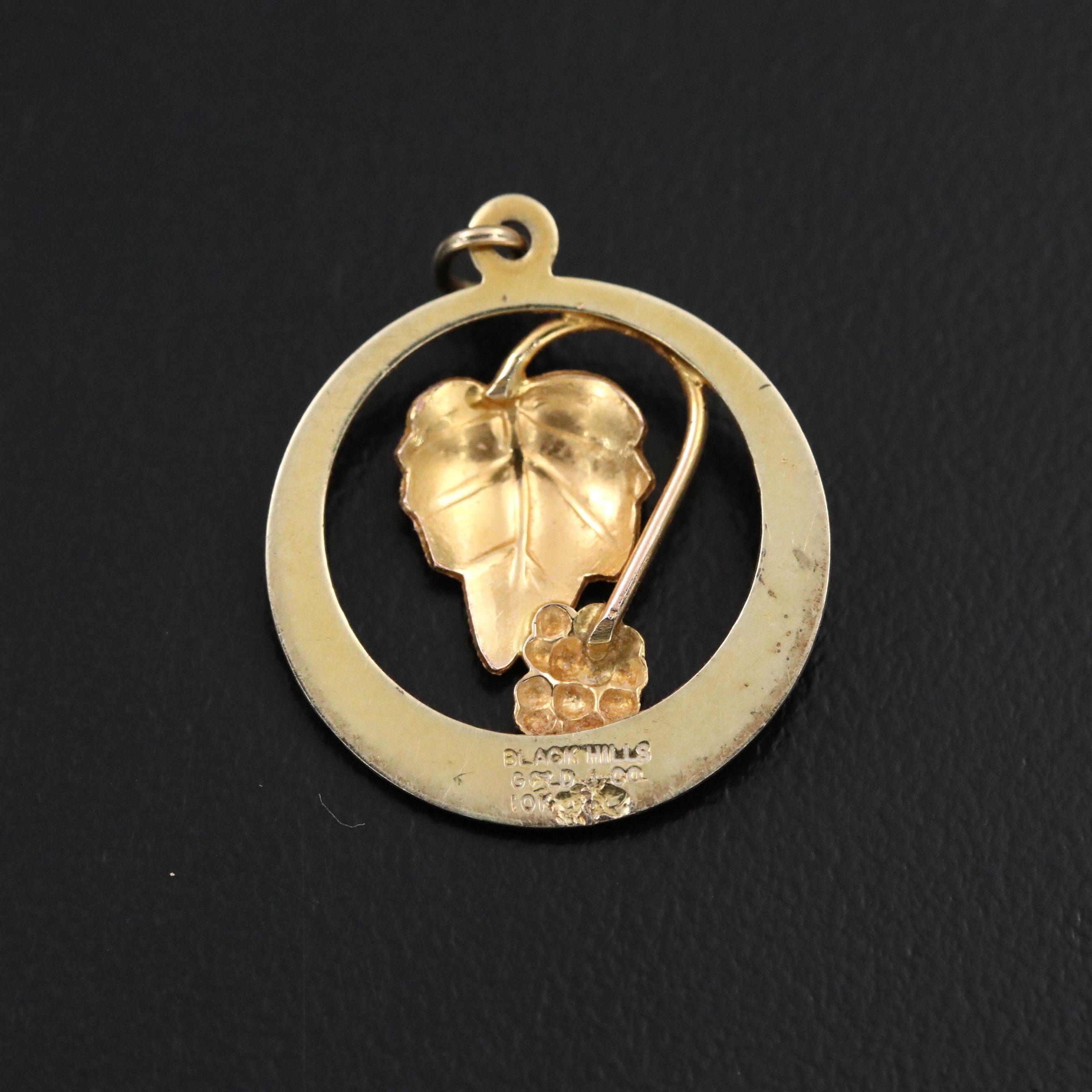 Black Hills Gold Co. 10K Pendant with Rose Gold Accent