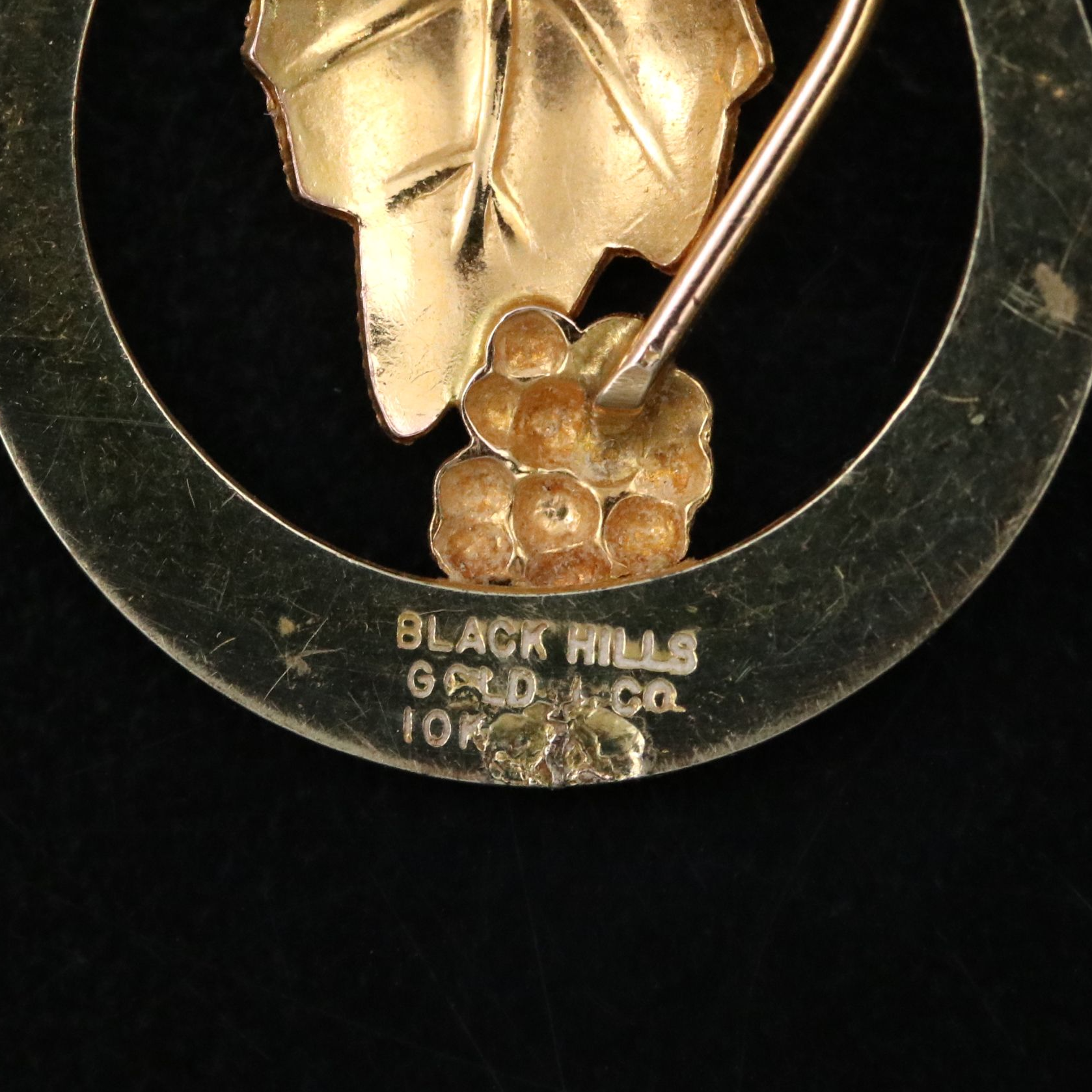 Black Hills Gold Co. 10K Pendant with Rose Gold Accent