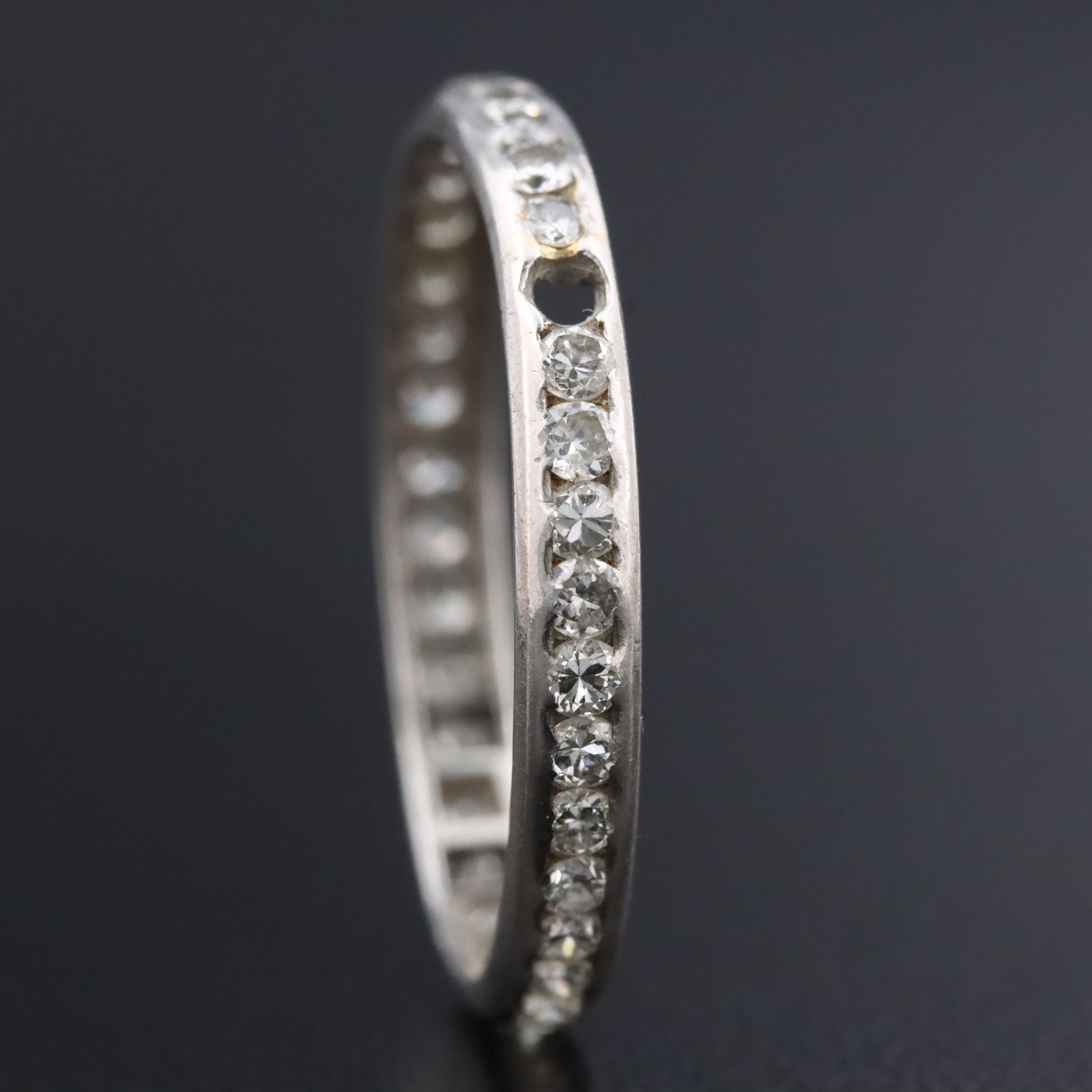Platinum 0.72 CTW Diamond Eternity Band