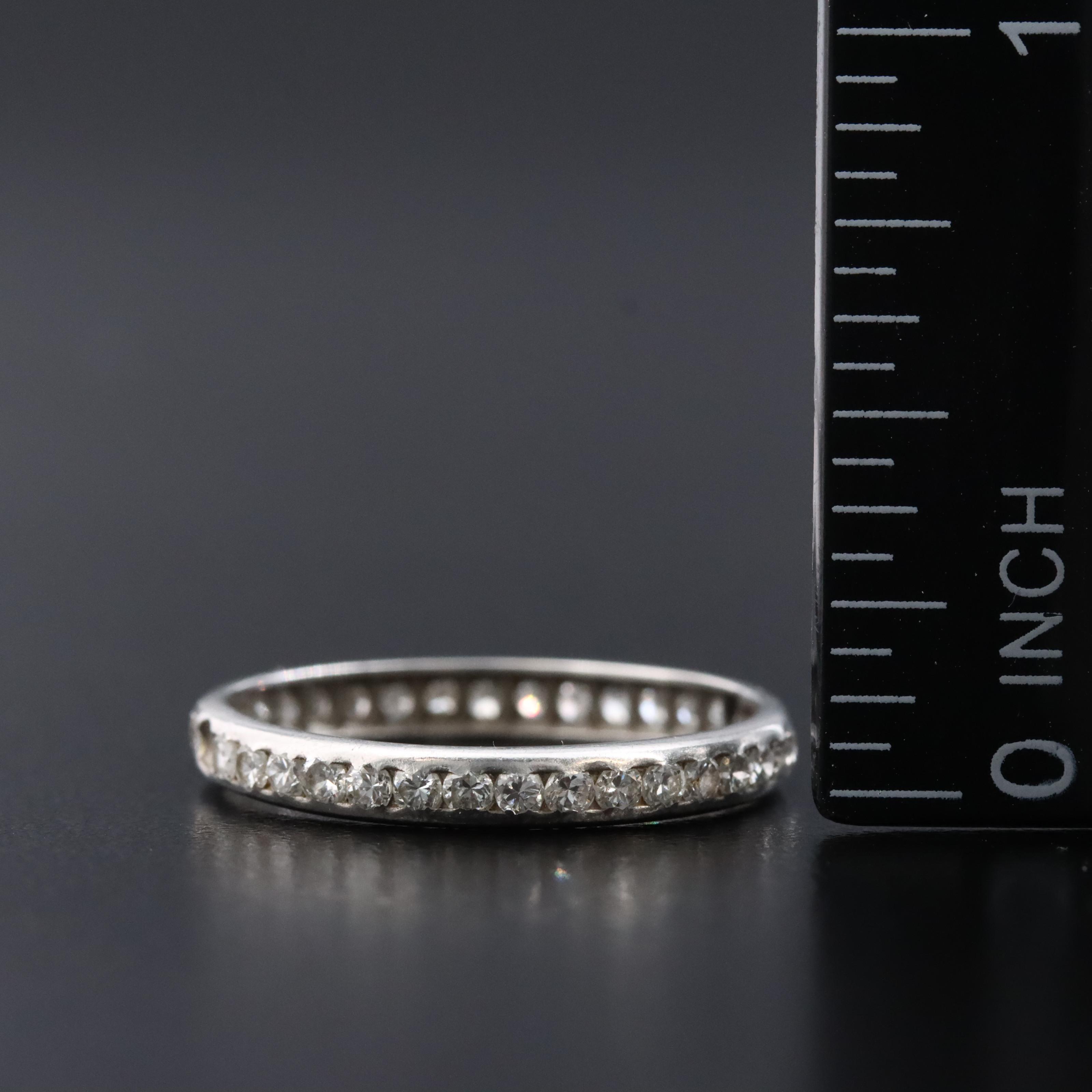 Platinum 0.72 CTW Diamond Eternity Band