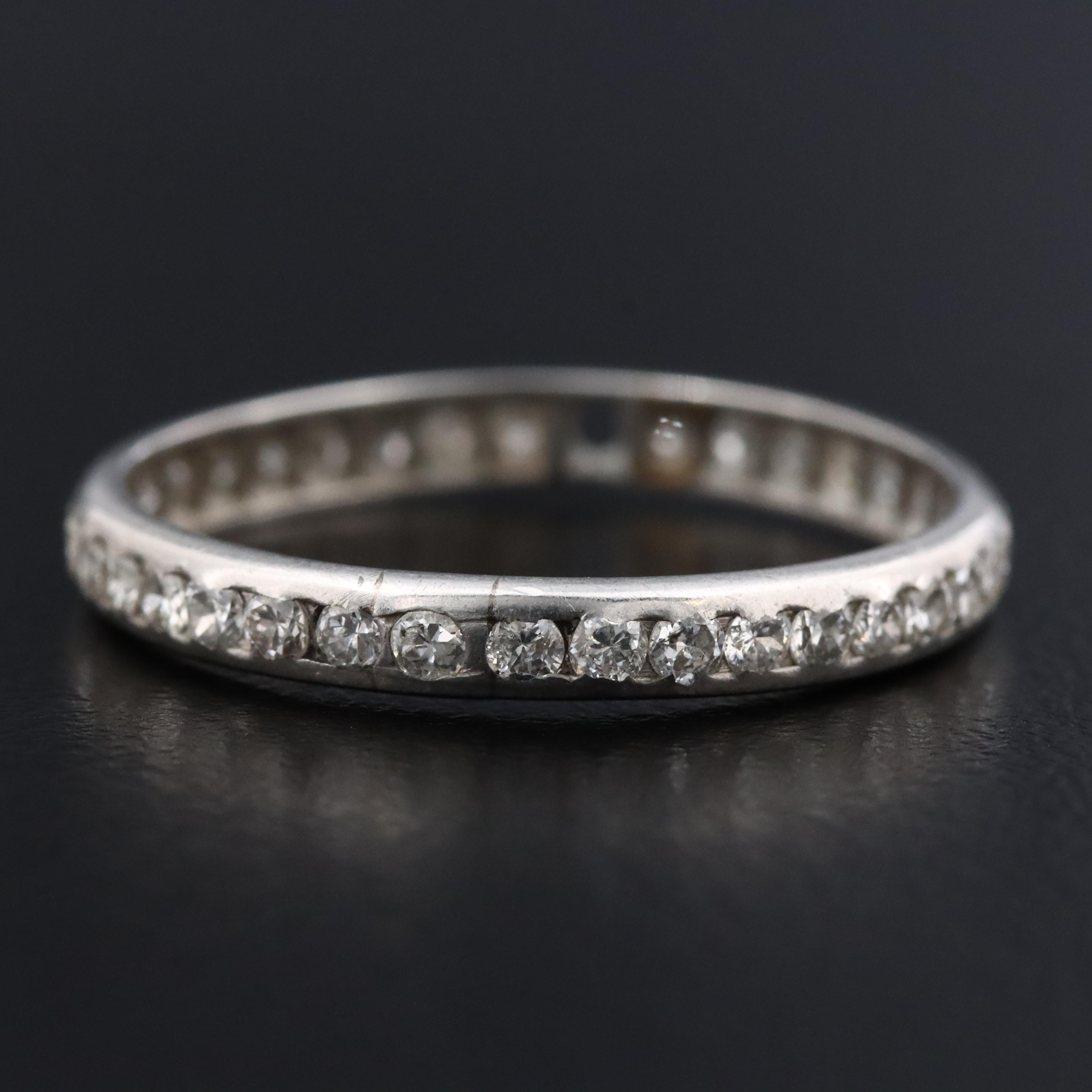 Platinum 0.72 CTW Diamond Eternity Band