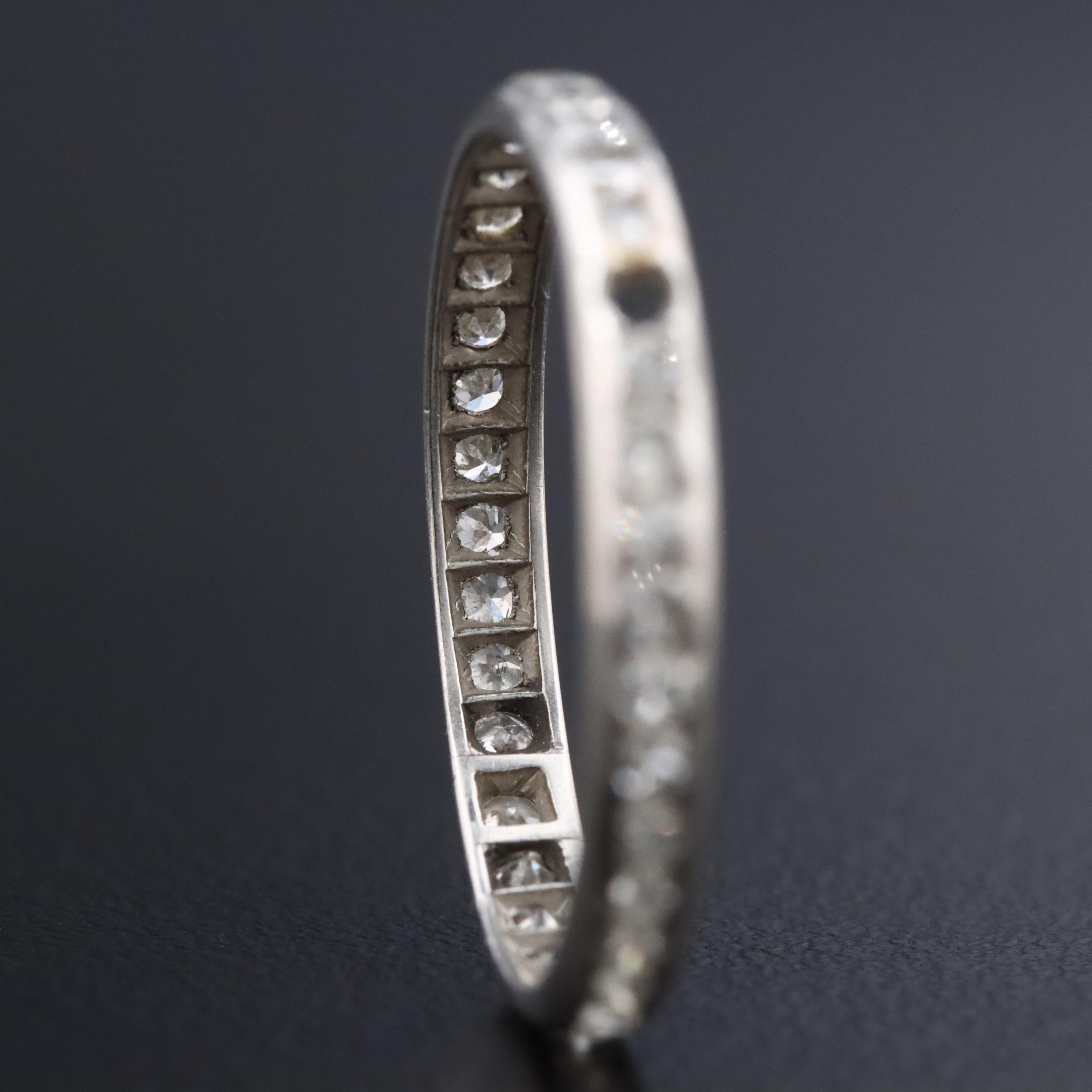 Platinum 0.72 CTW Diamond Eternity Band