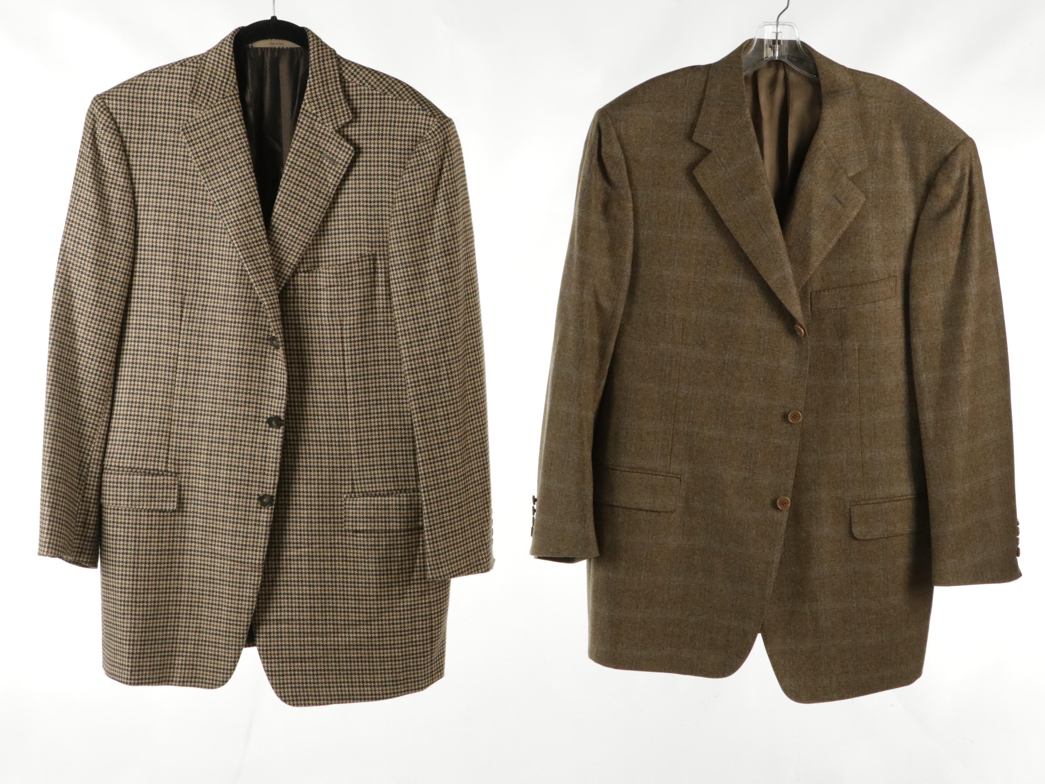 Men's Canali and Ermenegildo Zegna Cashmere, Wool & Silk Blend Blazers W/ More
