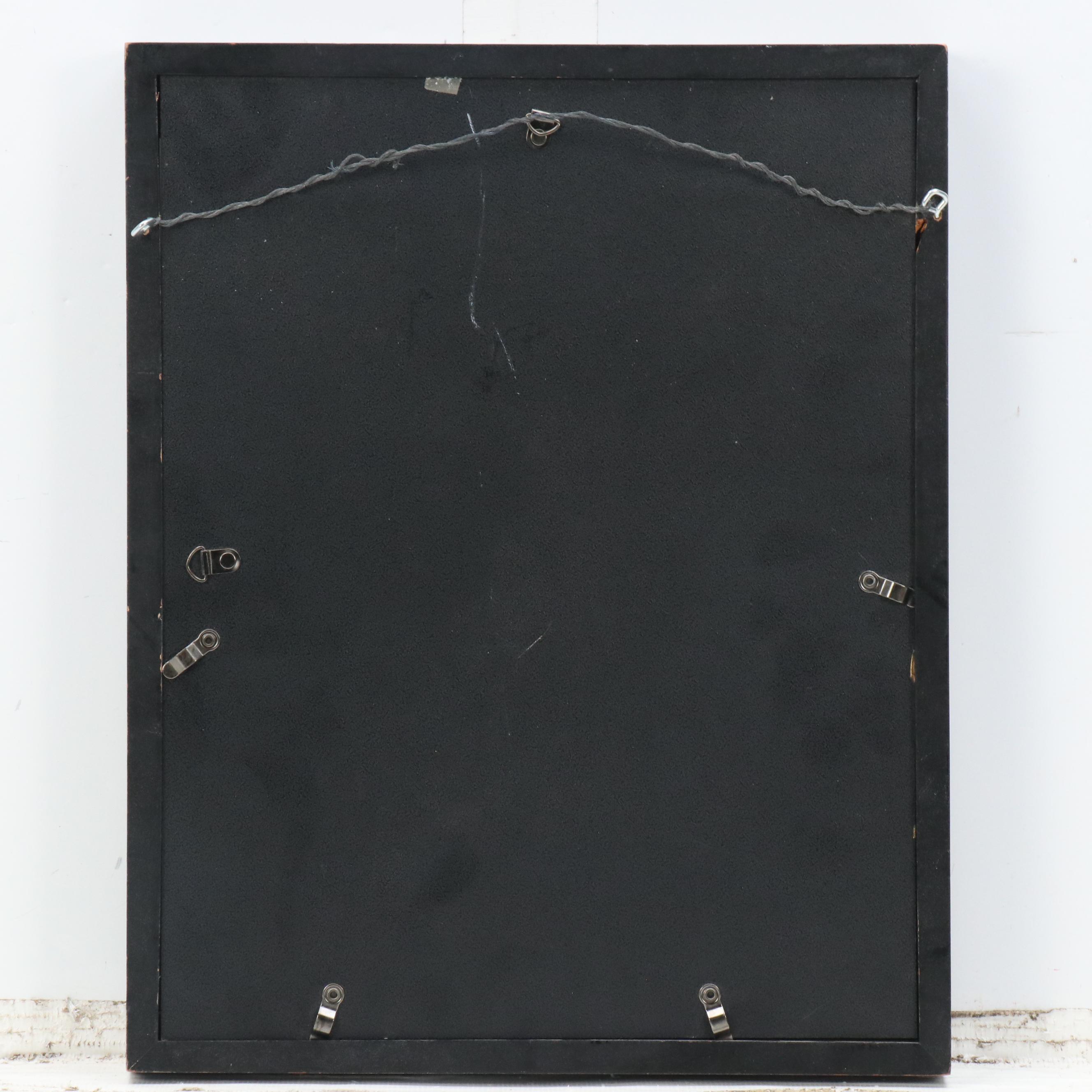 Watercolor Painting of Woman Wearing Red Coat and Hat