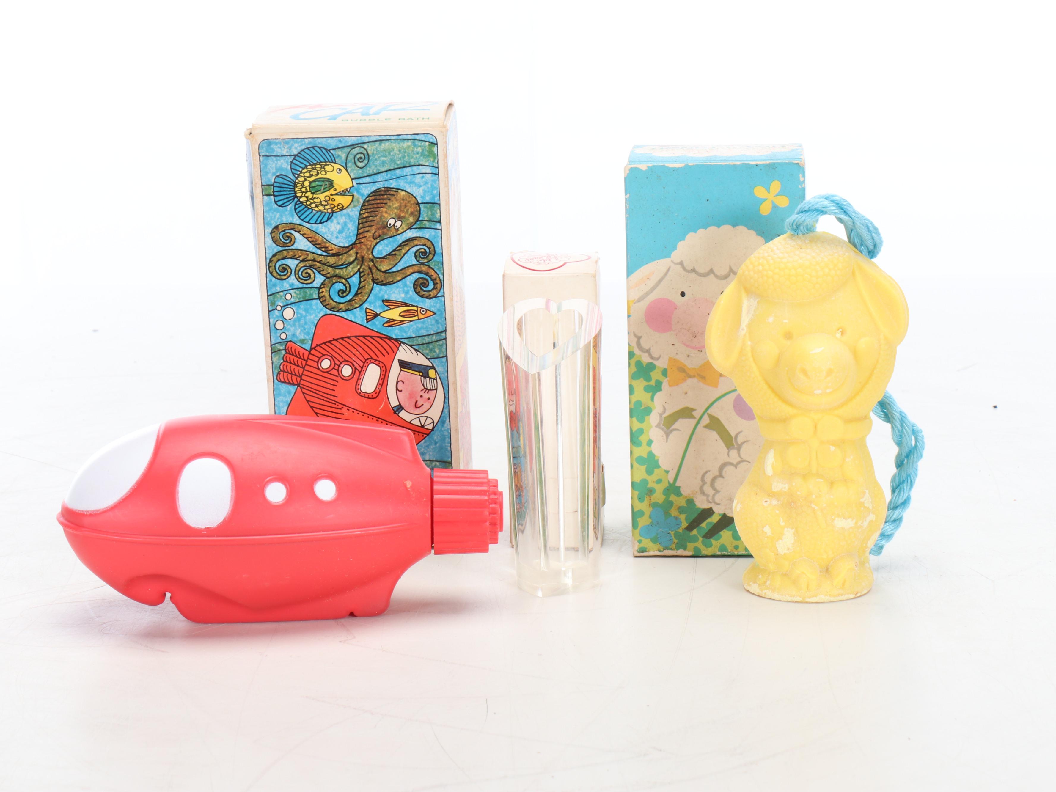 Vintage Avon Perfume Collection Featuring "Gone Fishing Tai Winds" Aftershave