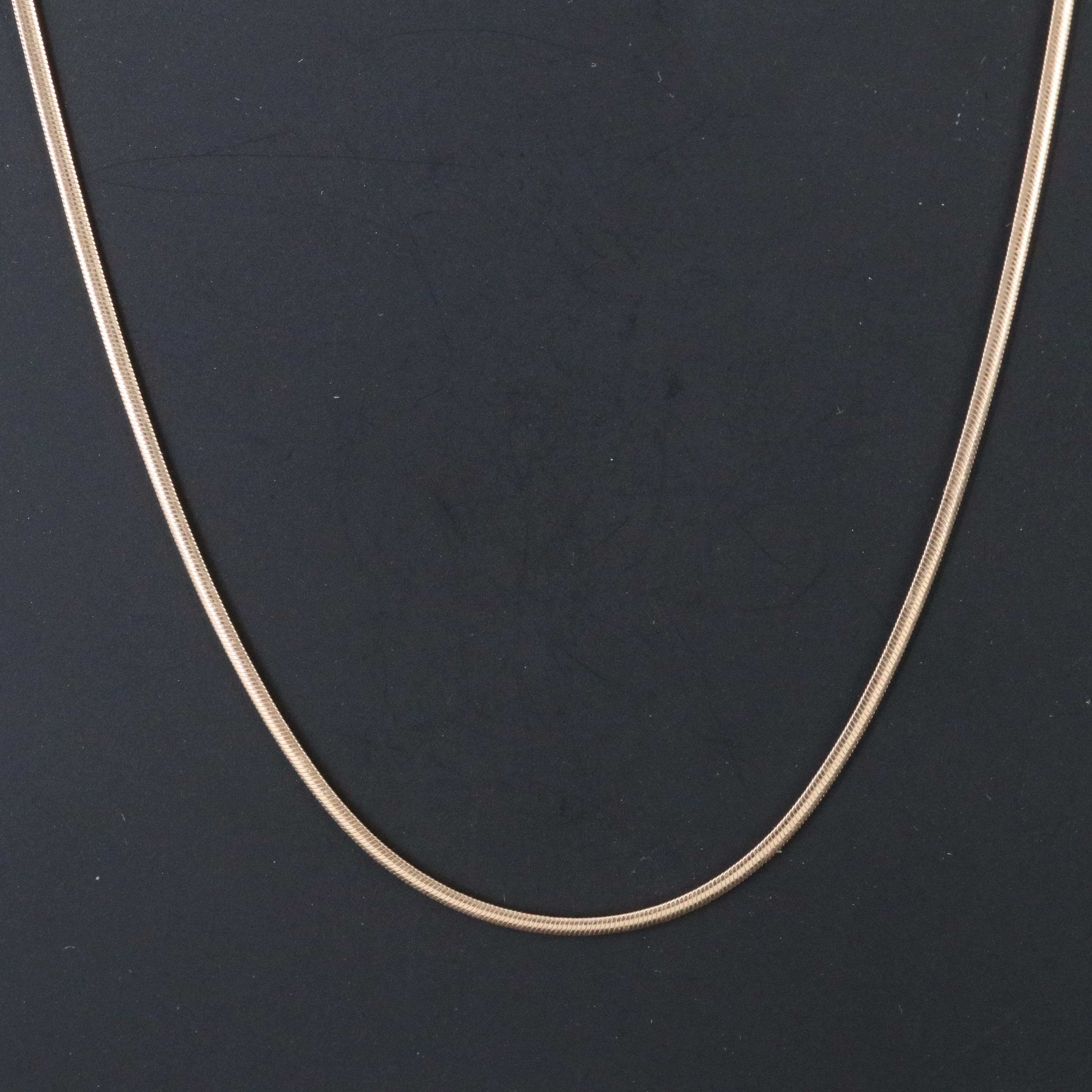 14K Snake Chain Necklace