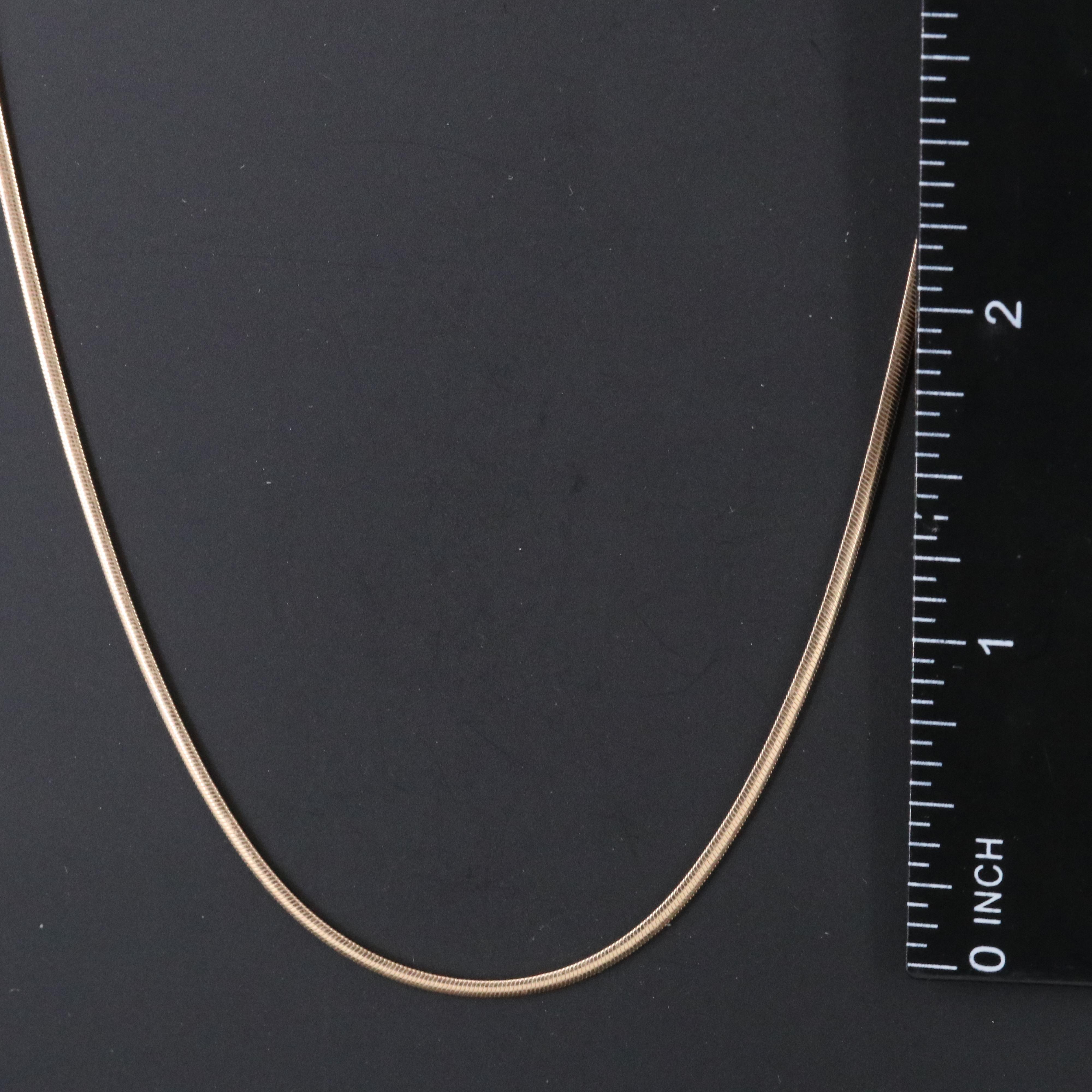 14K Snake Chain Necklace