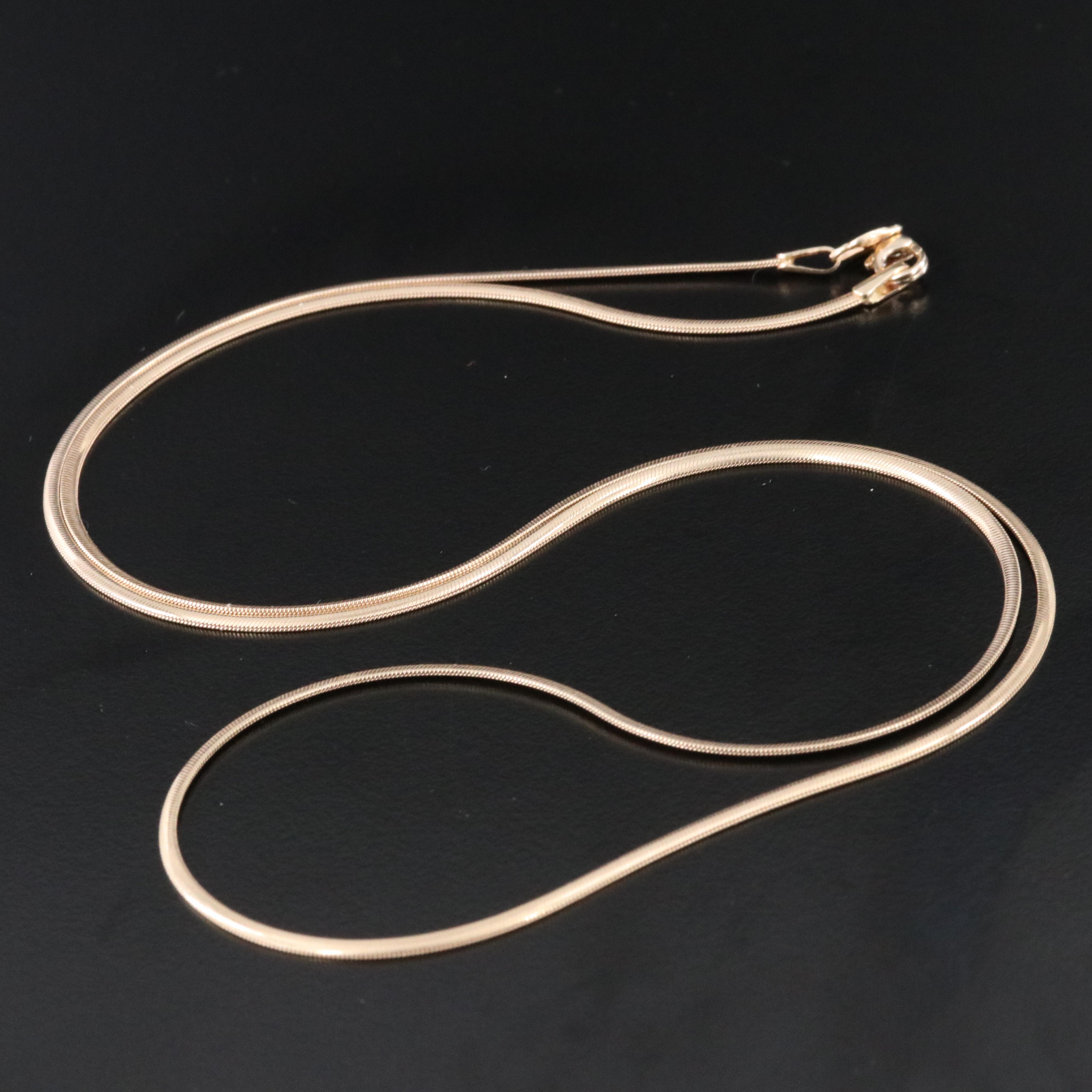 14K Snake Chain Necklace