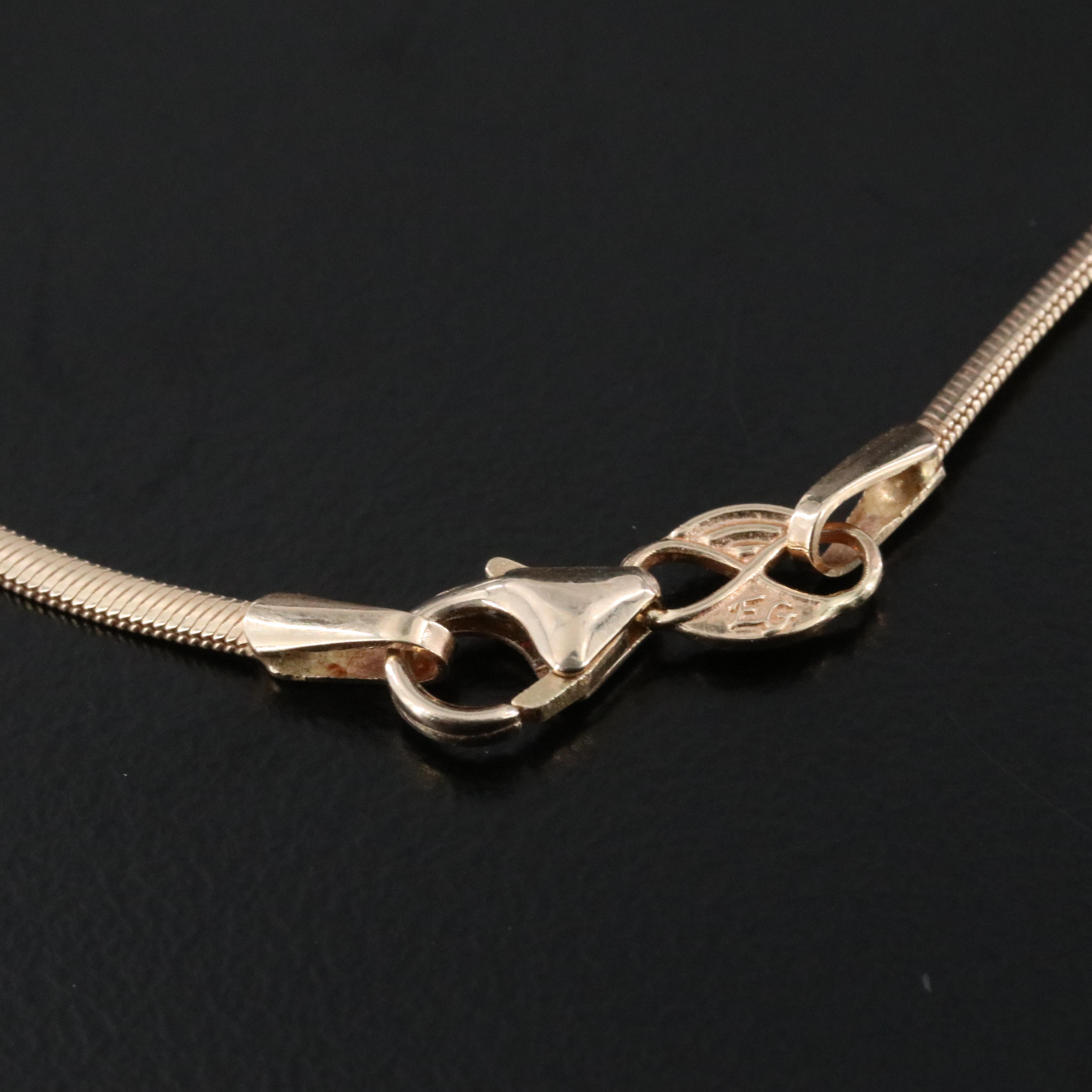 14K Snake Chain Necklace