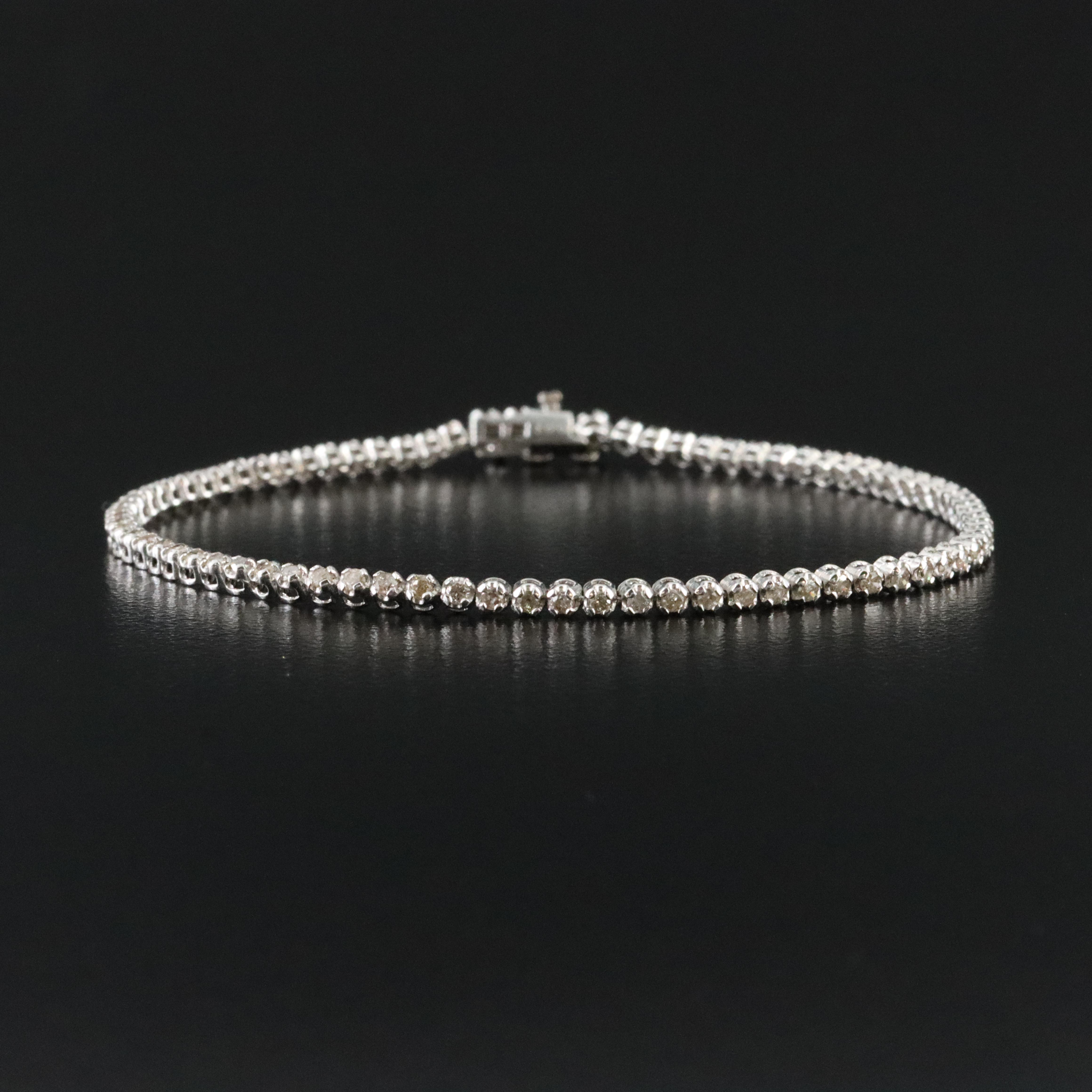 18K 1.15 CTW Diamond Bracelet