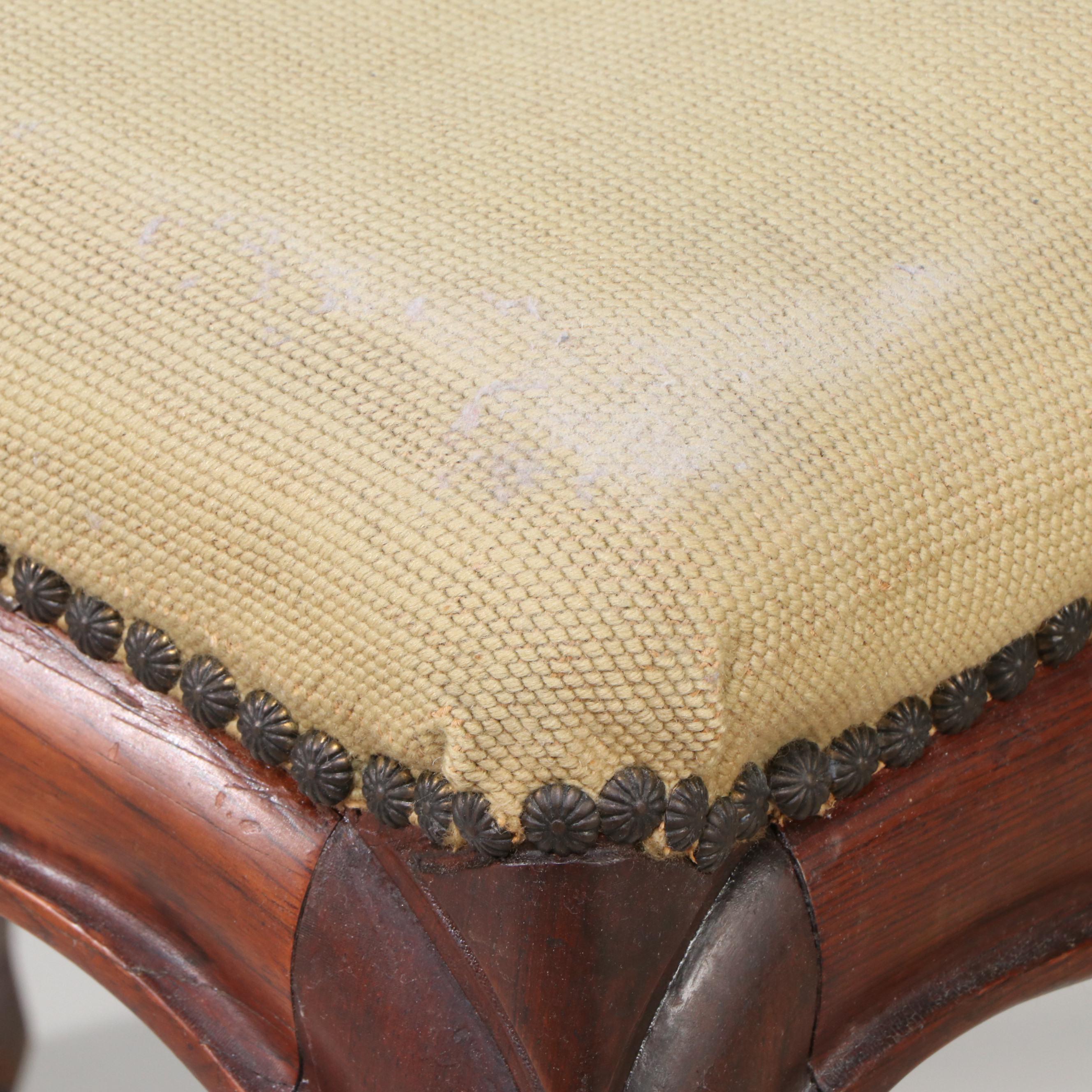 Victorian Style Needlepoint Covered Footstools and Accent Pillows