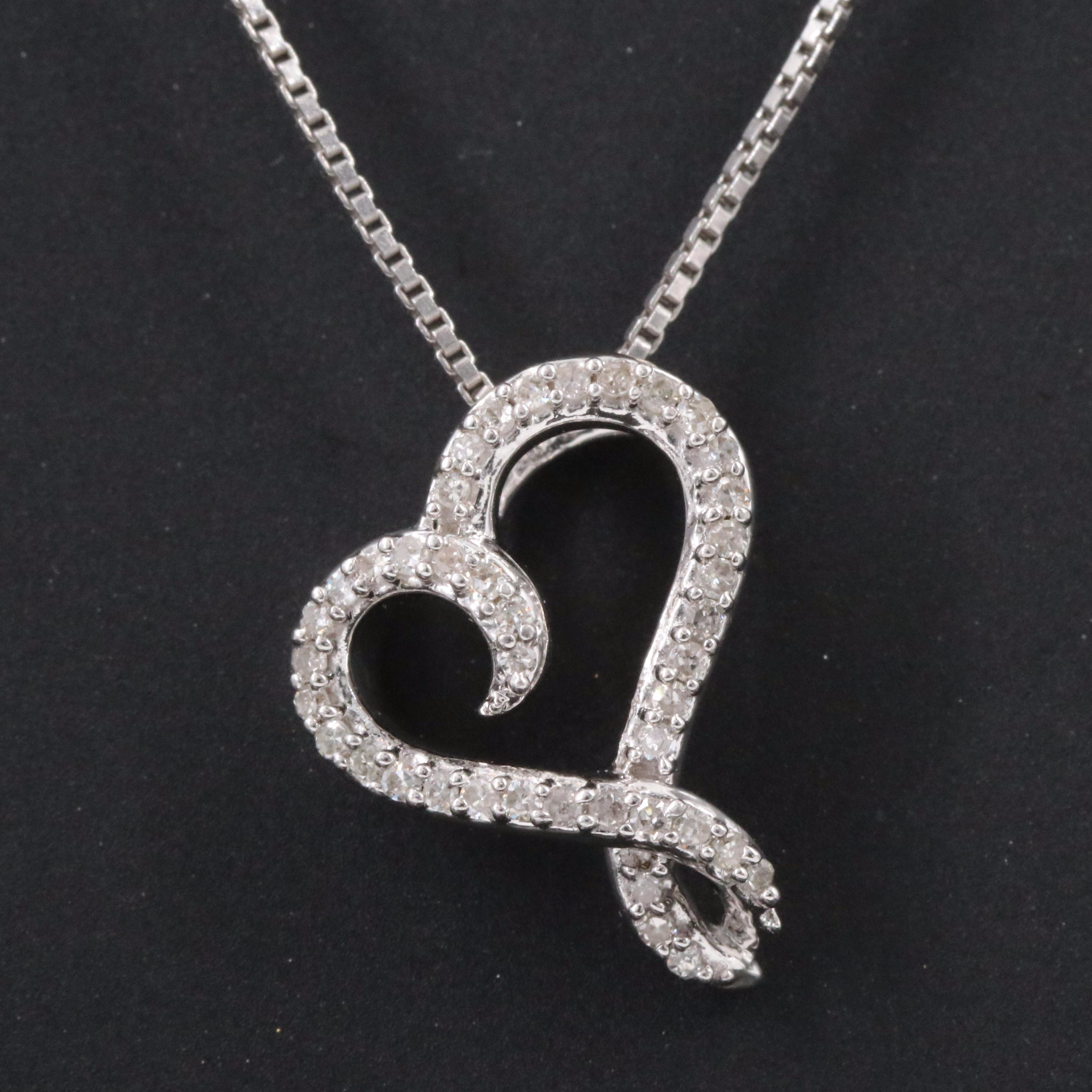 Hallmark Sterling Heart Pendant Necklace