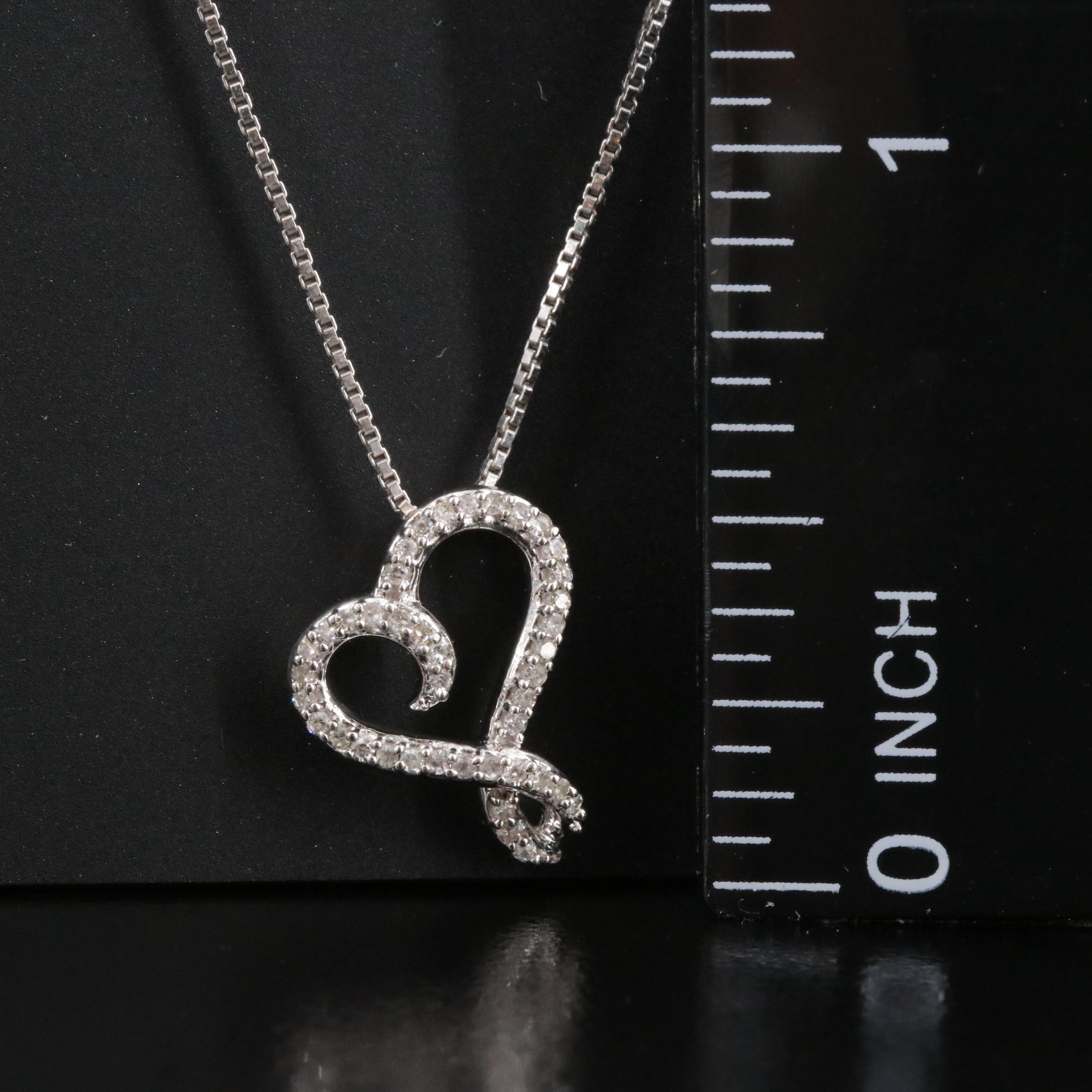 Hallmark Sterling Heart Pendant Necklace