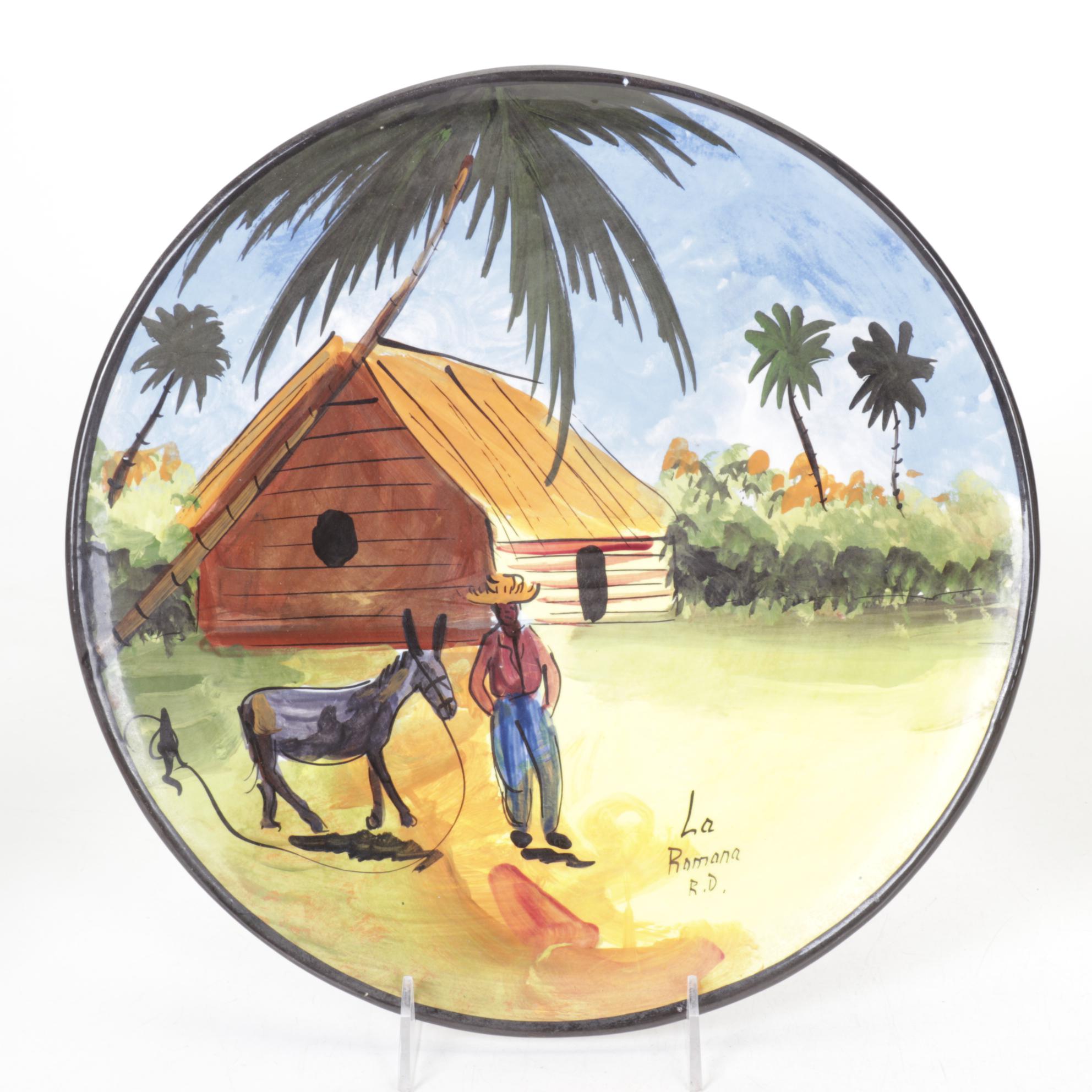 Hand-Painted Dominican Republic Wall Plates, Cigar Box Handbag & More