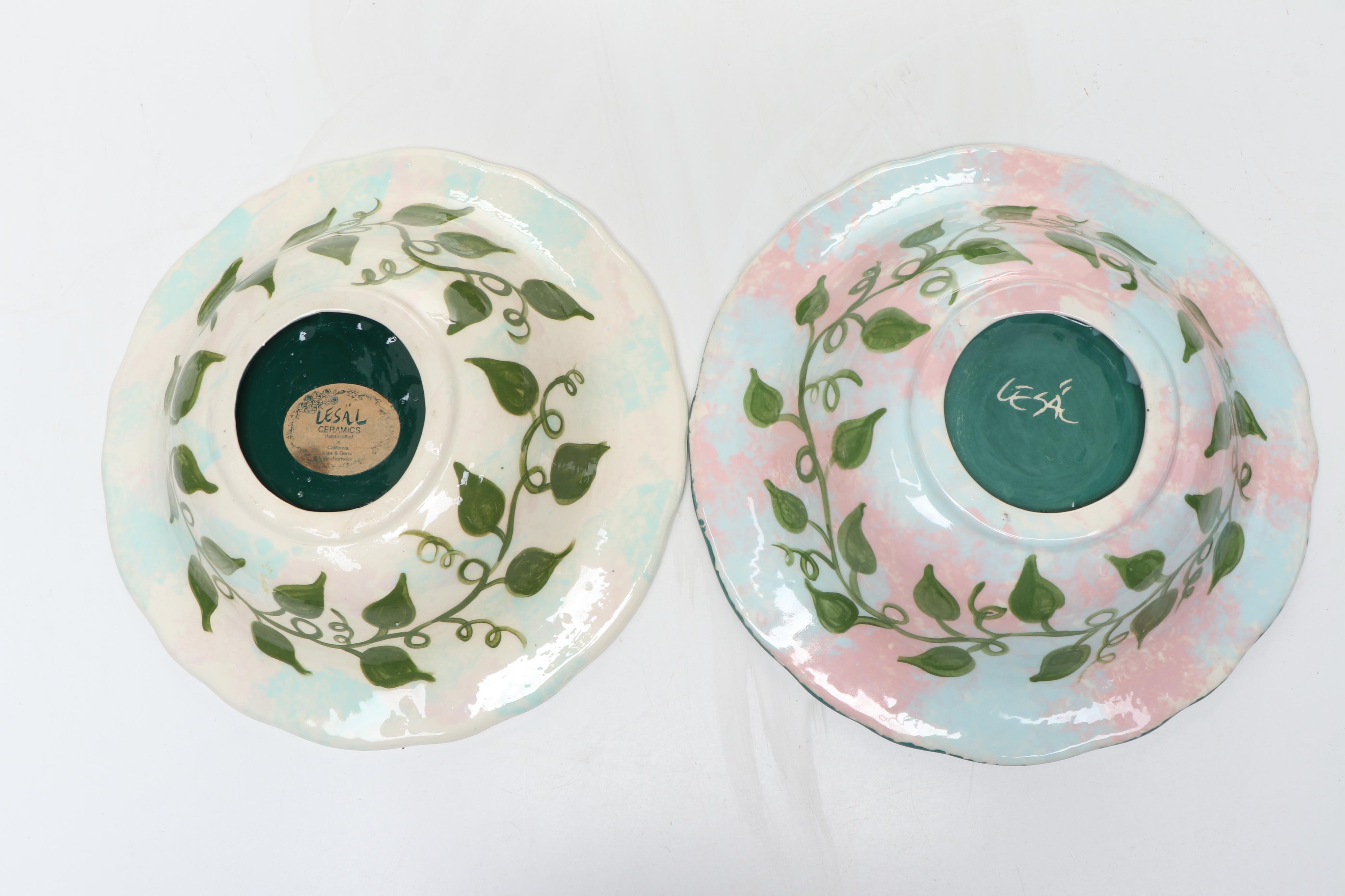 Lesäl Handcrafted Horse Themed Ceramic Bowls with Plate