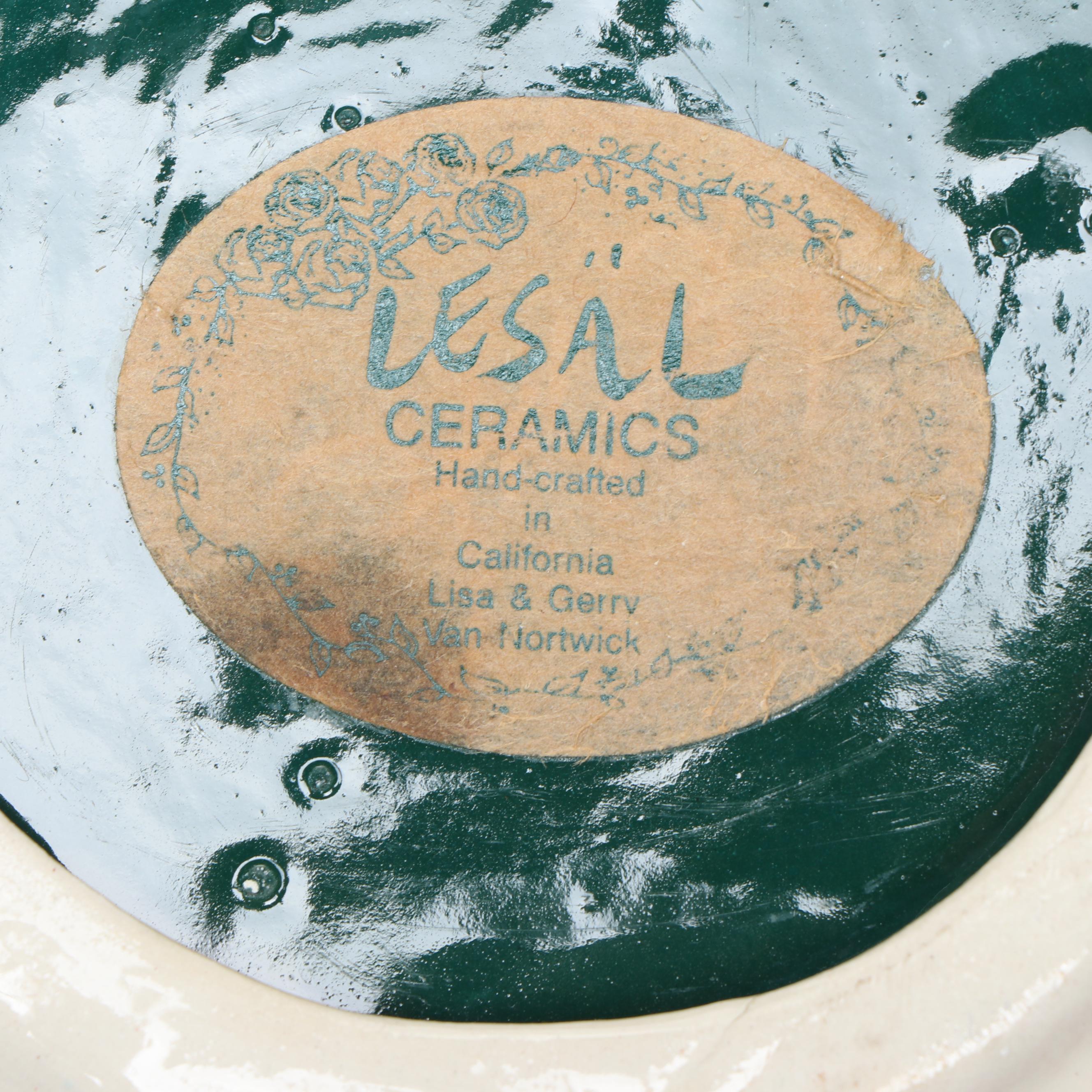 Lesäl Handcrafted Horse Themed Ceramic Bowls with Plate
