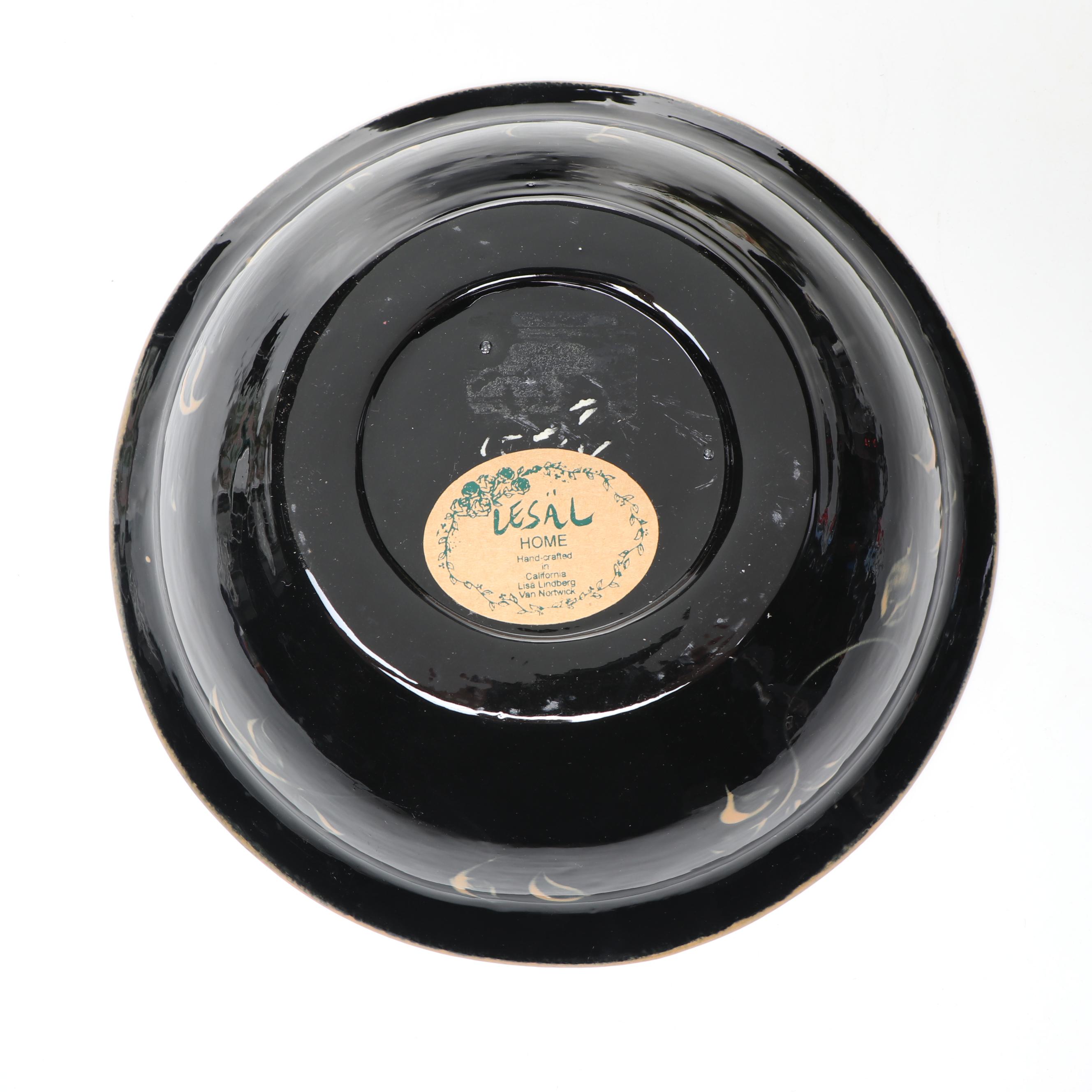 Lesäl Handcrafted Horse Themed Ceramic Bowls with Plate