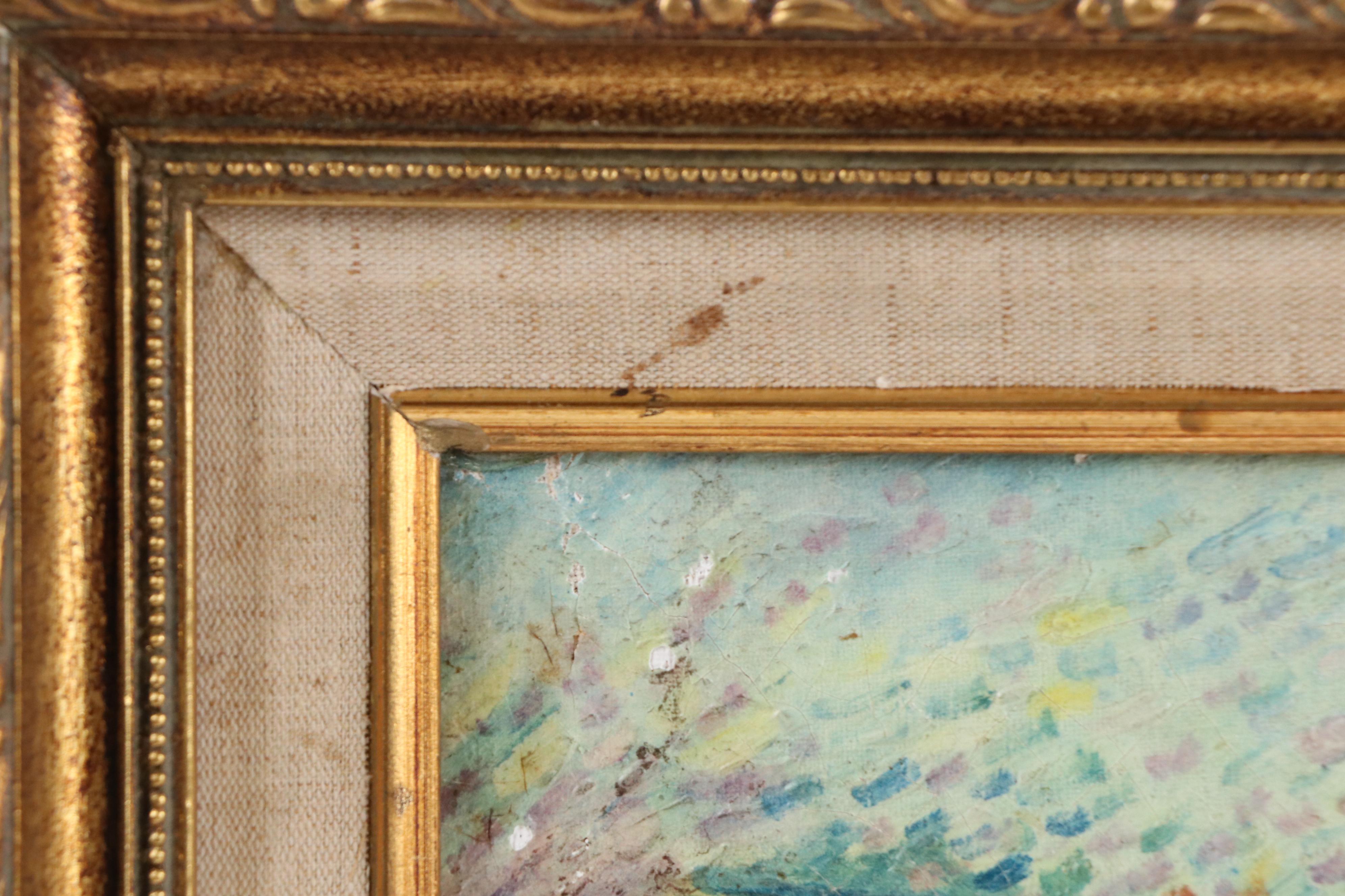 Textured Photomechanical Print After Georges Braque "La Ciotat Harbor"