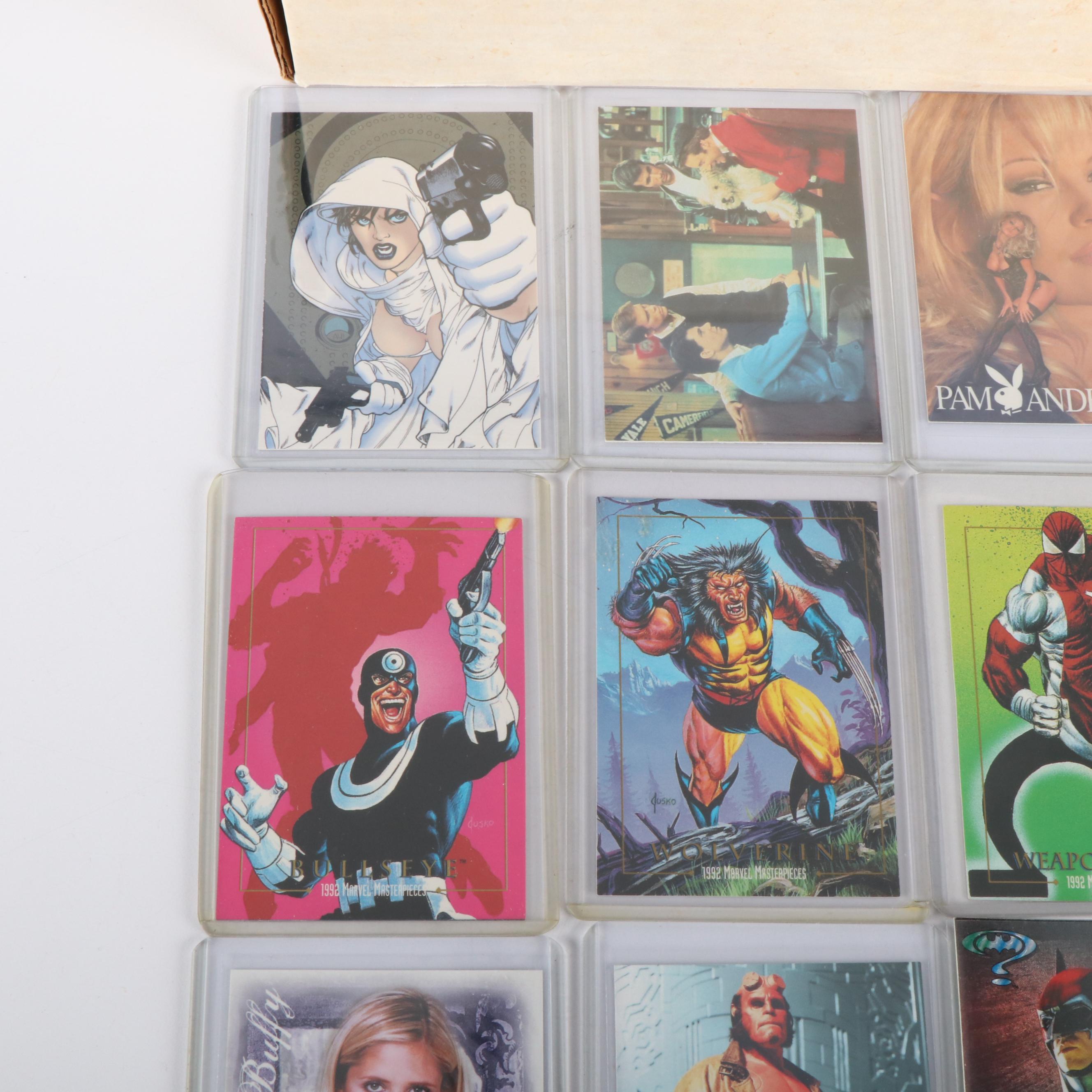 Marvel and DC Comic Books Cards Featuring Superman, Iron Man, with More