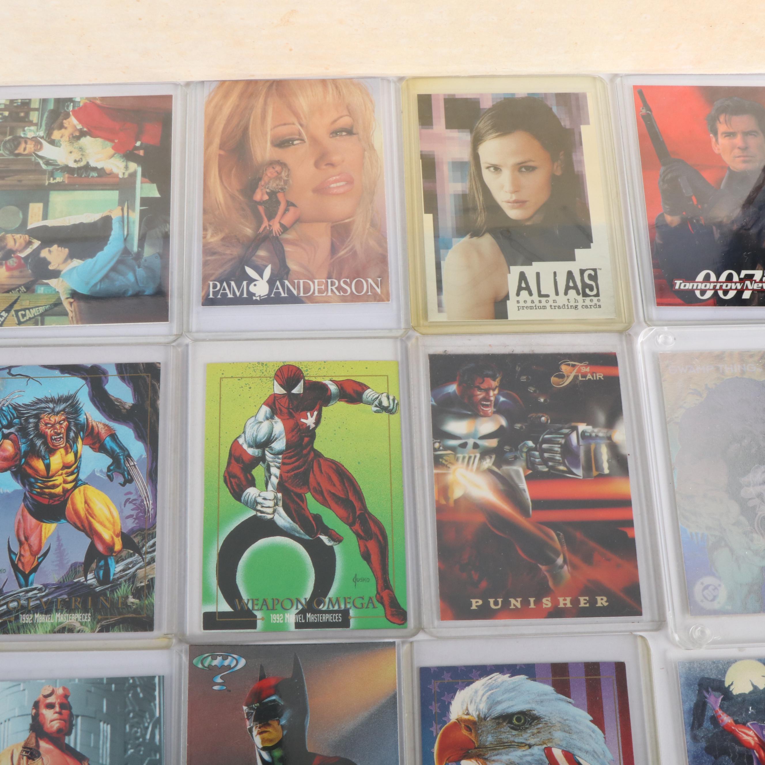 Marvel and DC Comic Books Cards Featuring Superman, Iron Man, with More