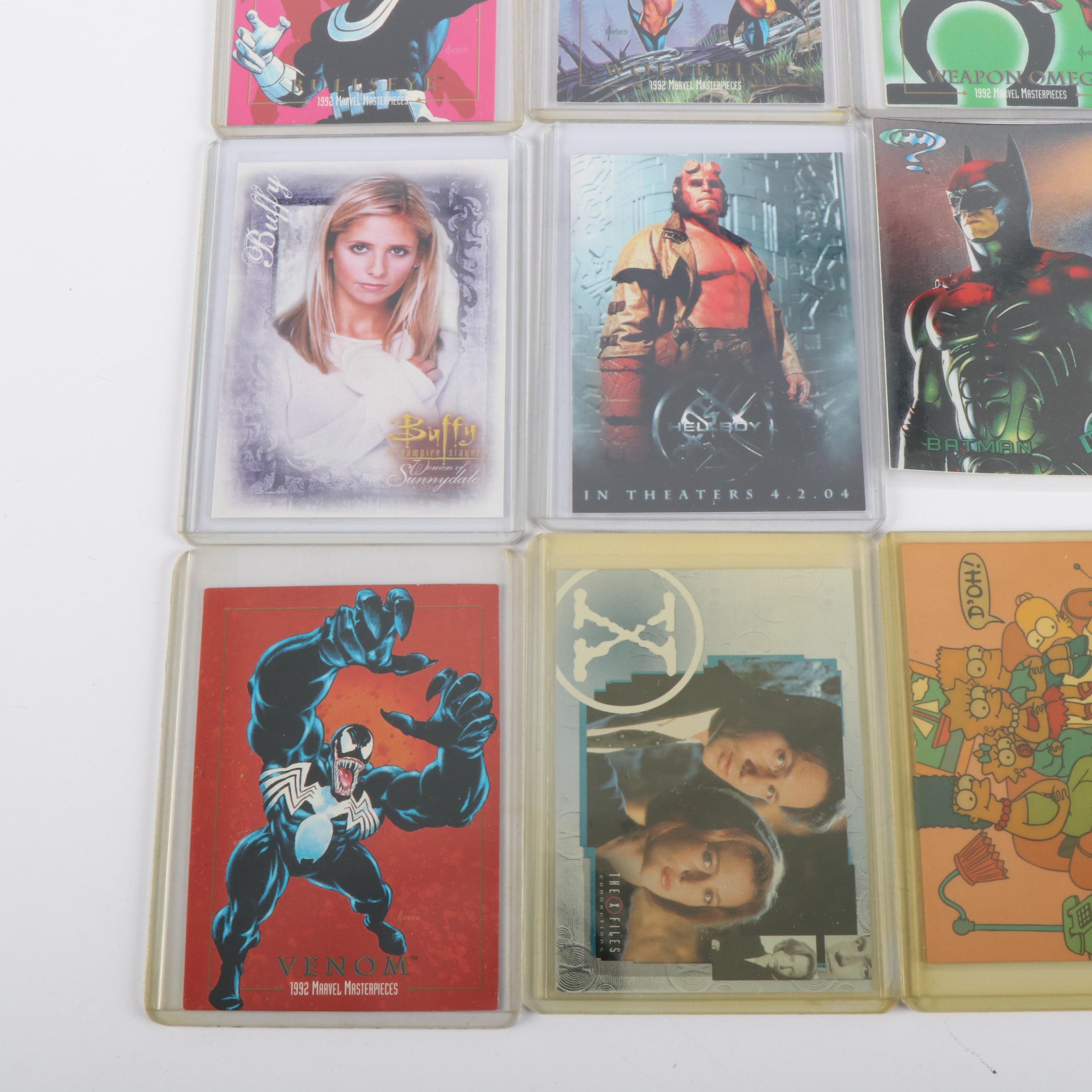 Marvel and DC Comic Books Cards Featuring Superman, Iron Man, with More