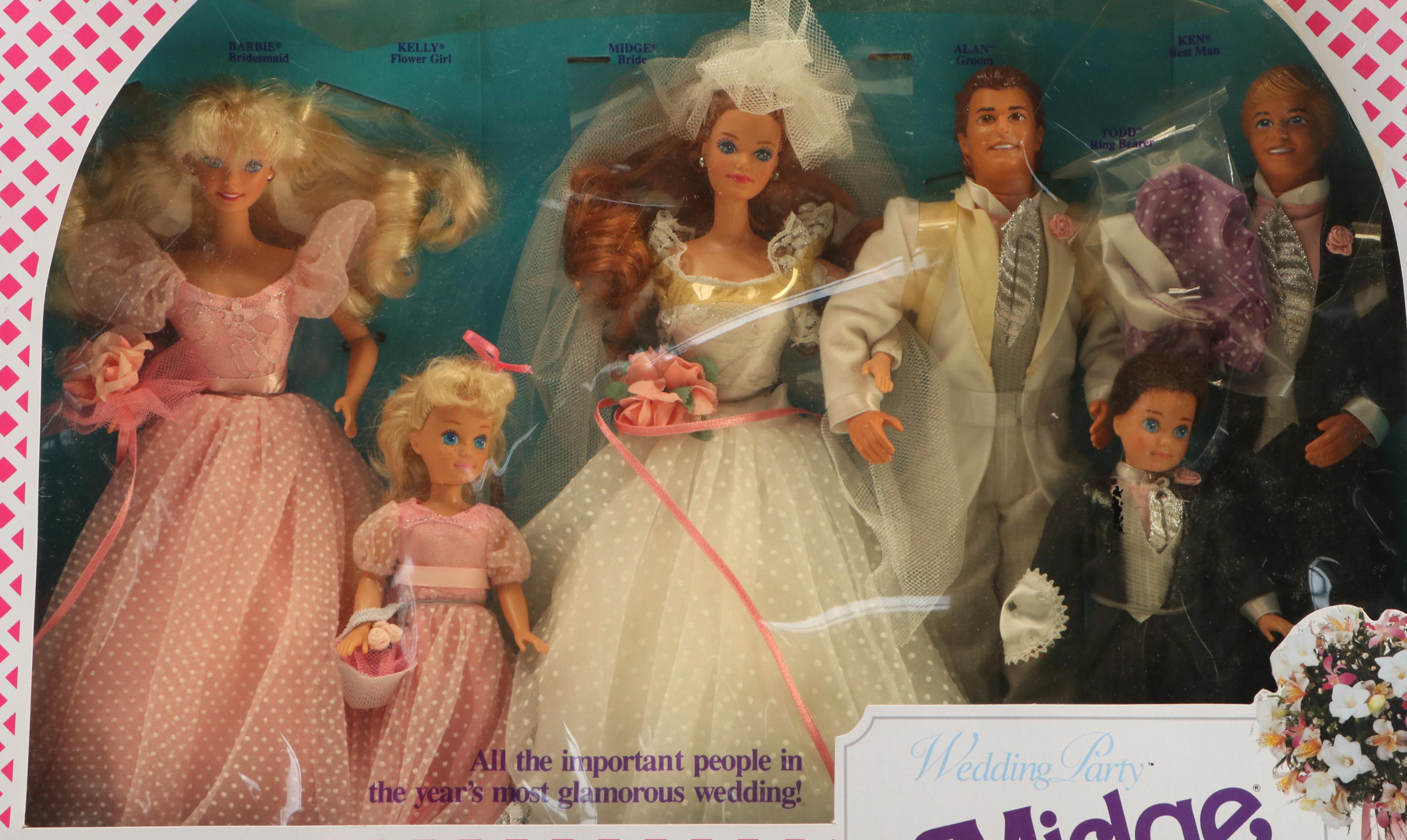 Mattel "Wedding Party Midge" Barbie Gift Set, 1990