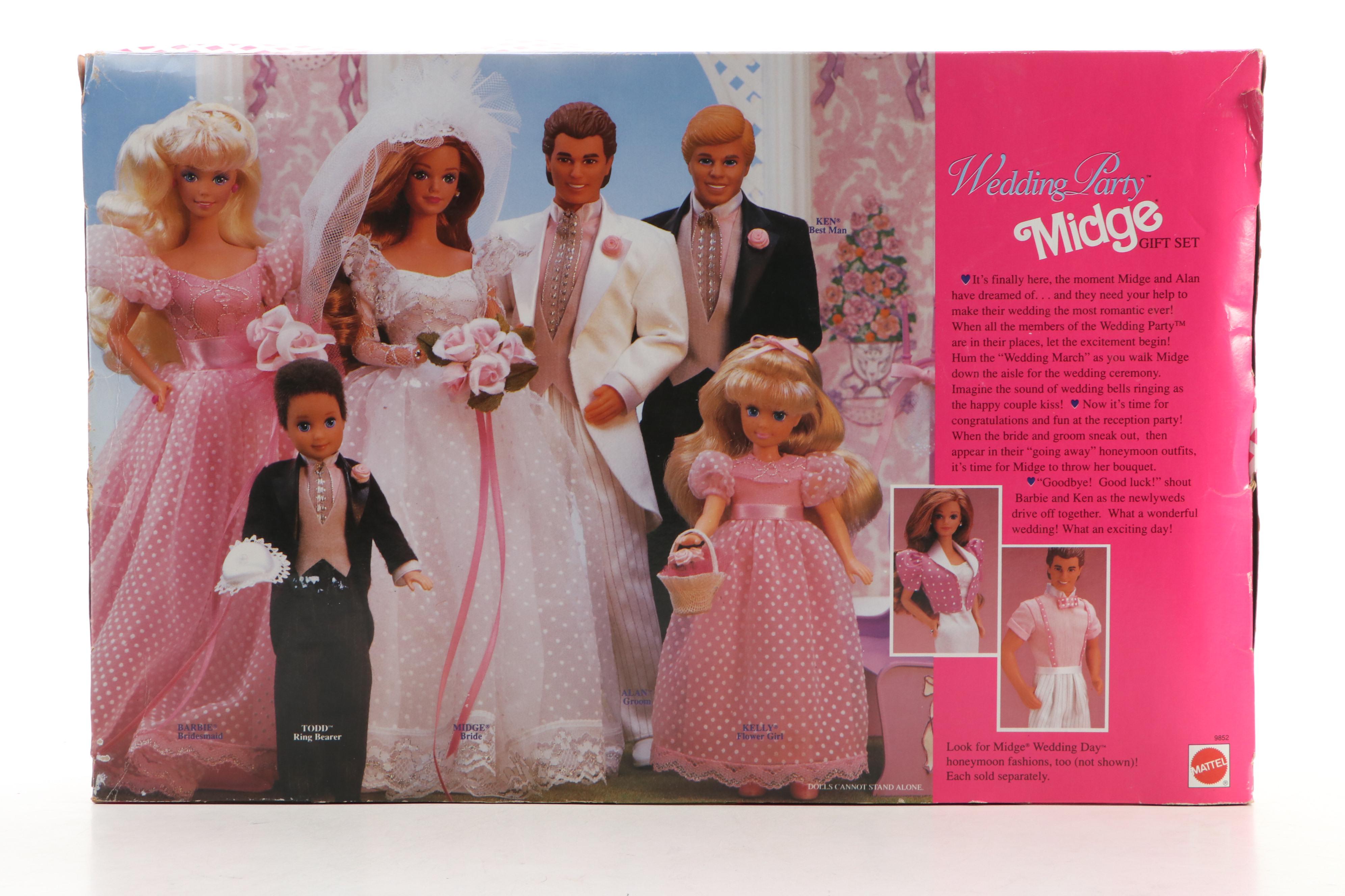 Mattel "Wedding Party Midge" Barbie Gift Set, 1990
