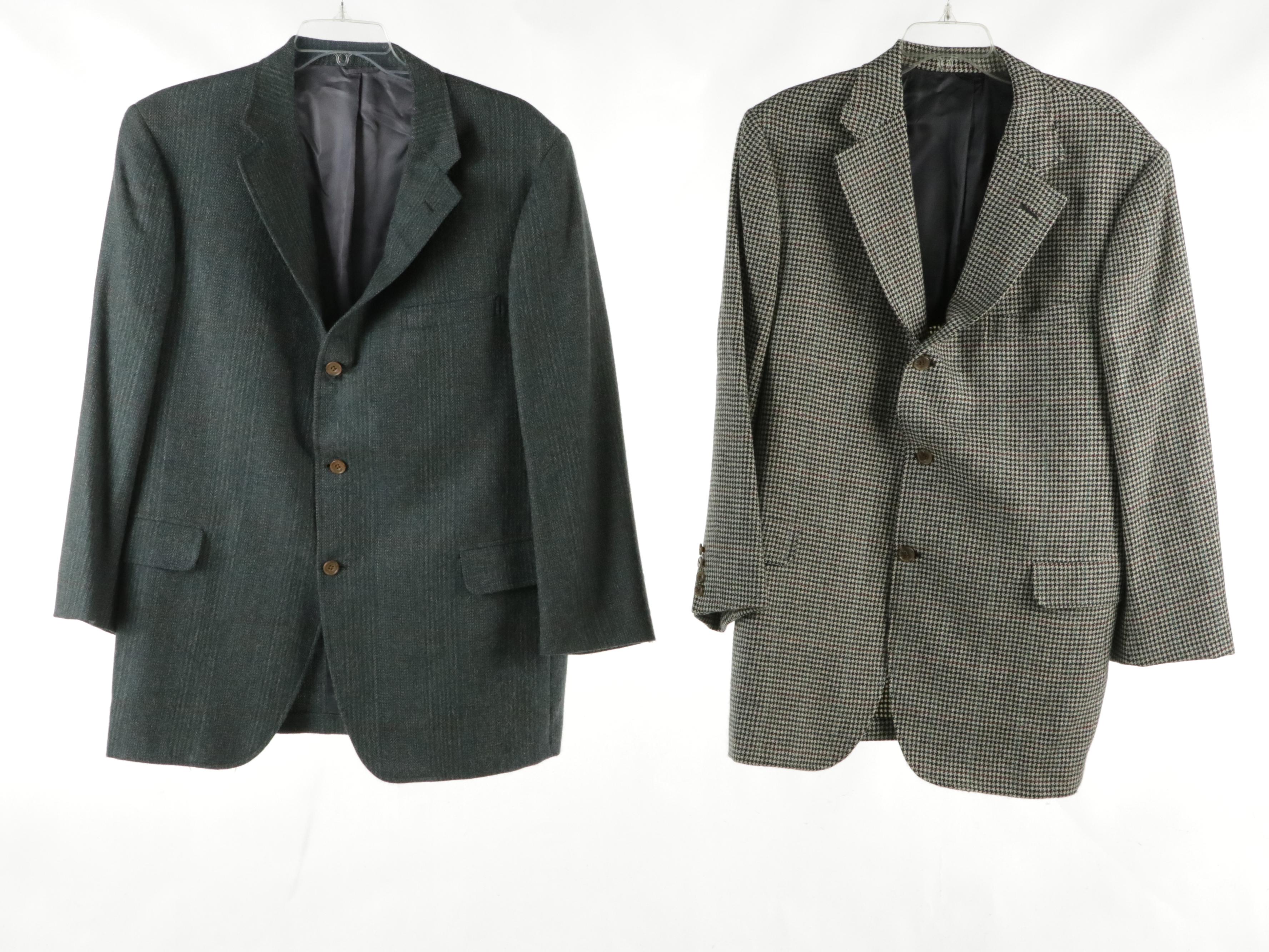Men's Vintage Patterned Wool, Linen and Corduroy Blazers Featuring Corbin Ltd.