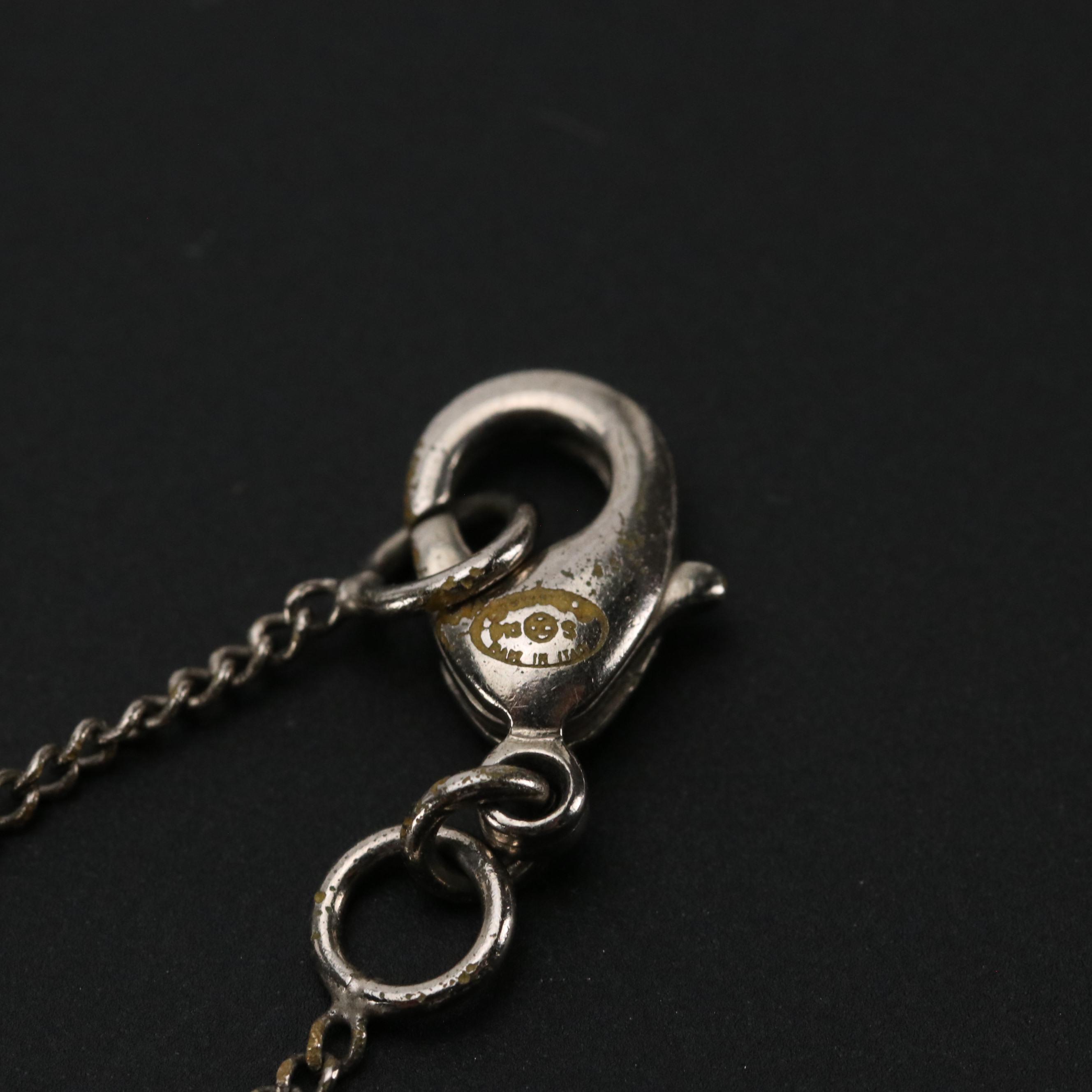 Chanel CC Crystal Pendant Necklace