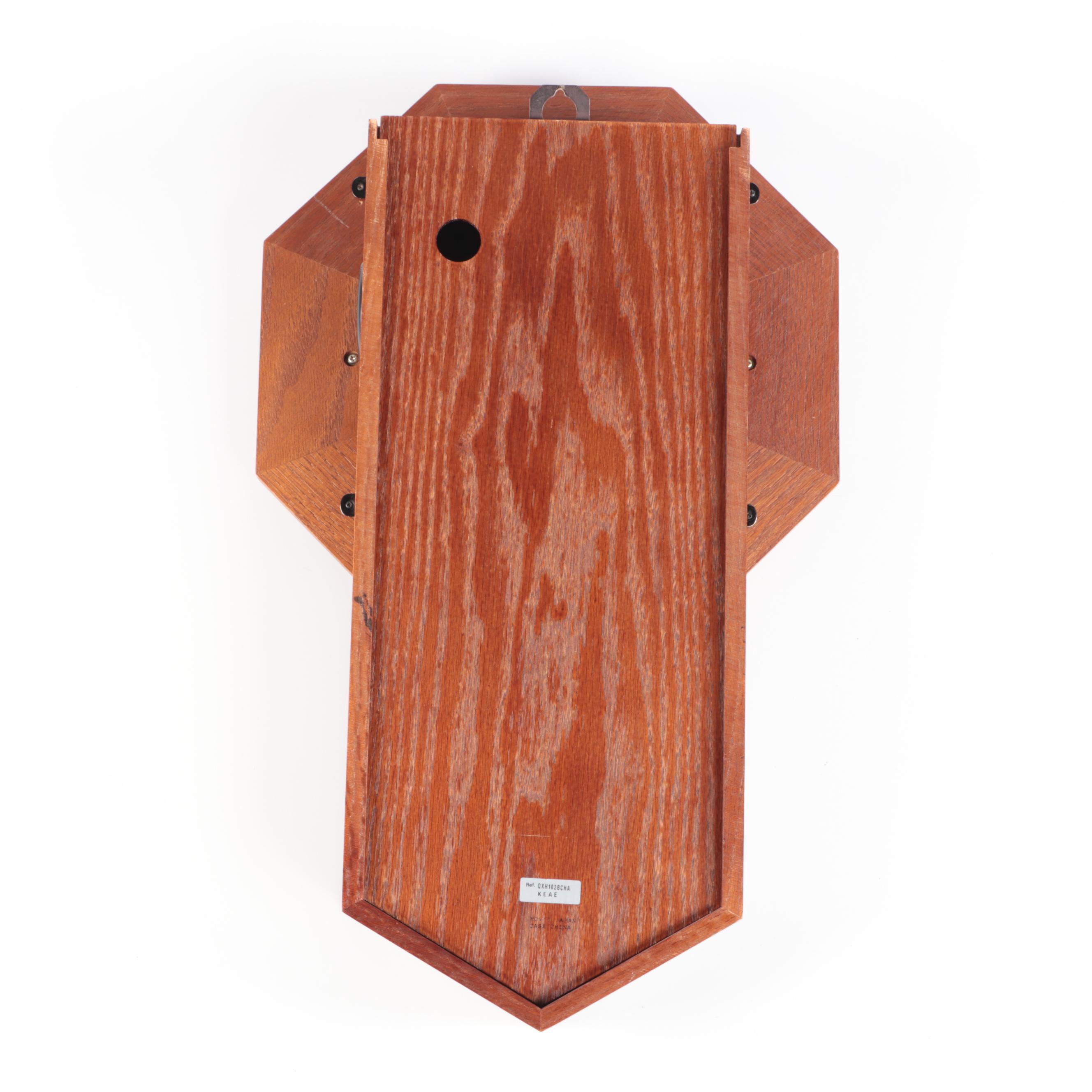 Seiko Wooden Octagon Wall Clock