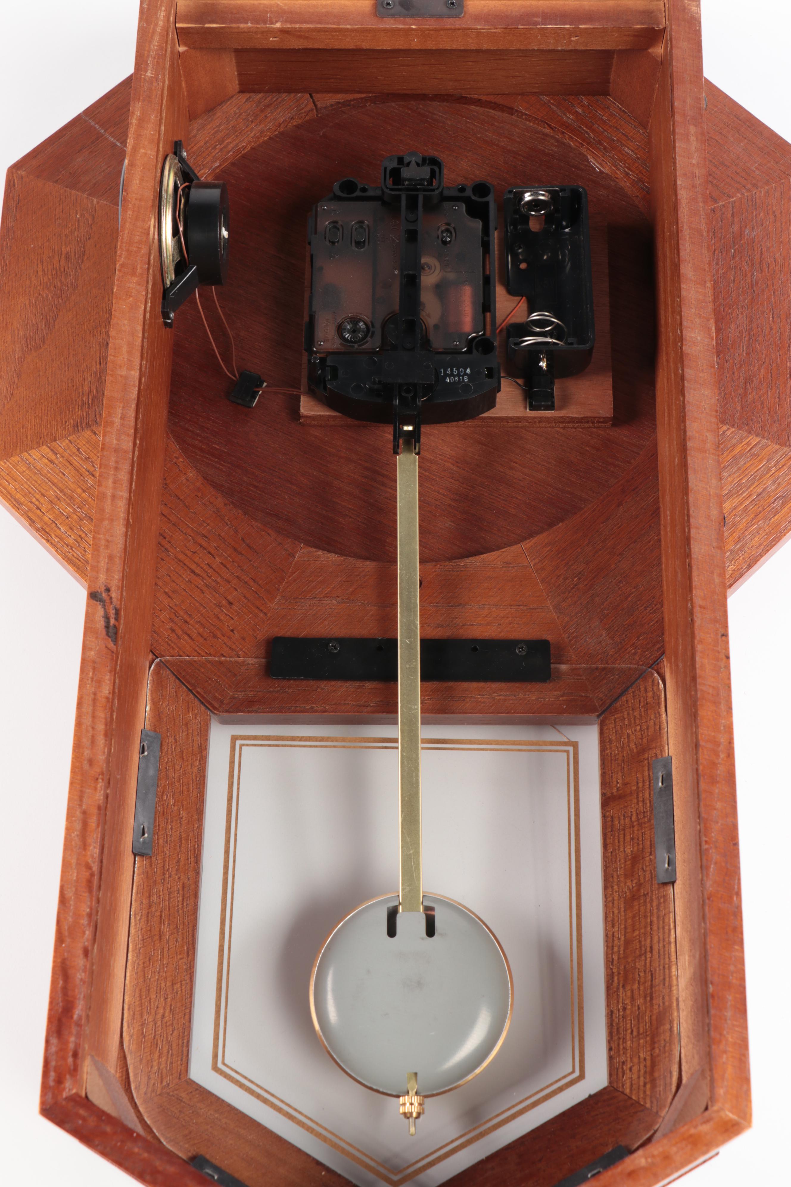 Seiko Wooden Octagon Wall Clock