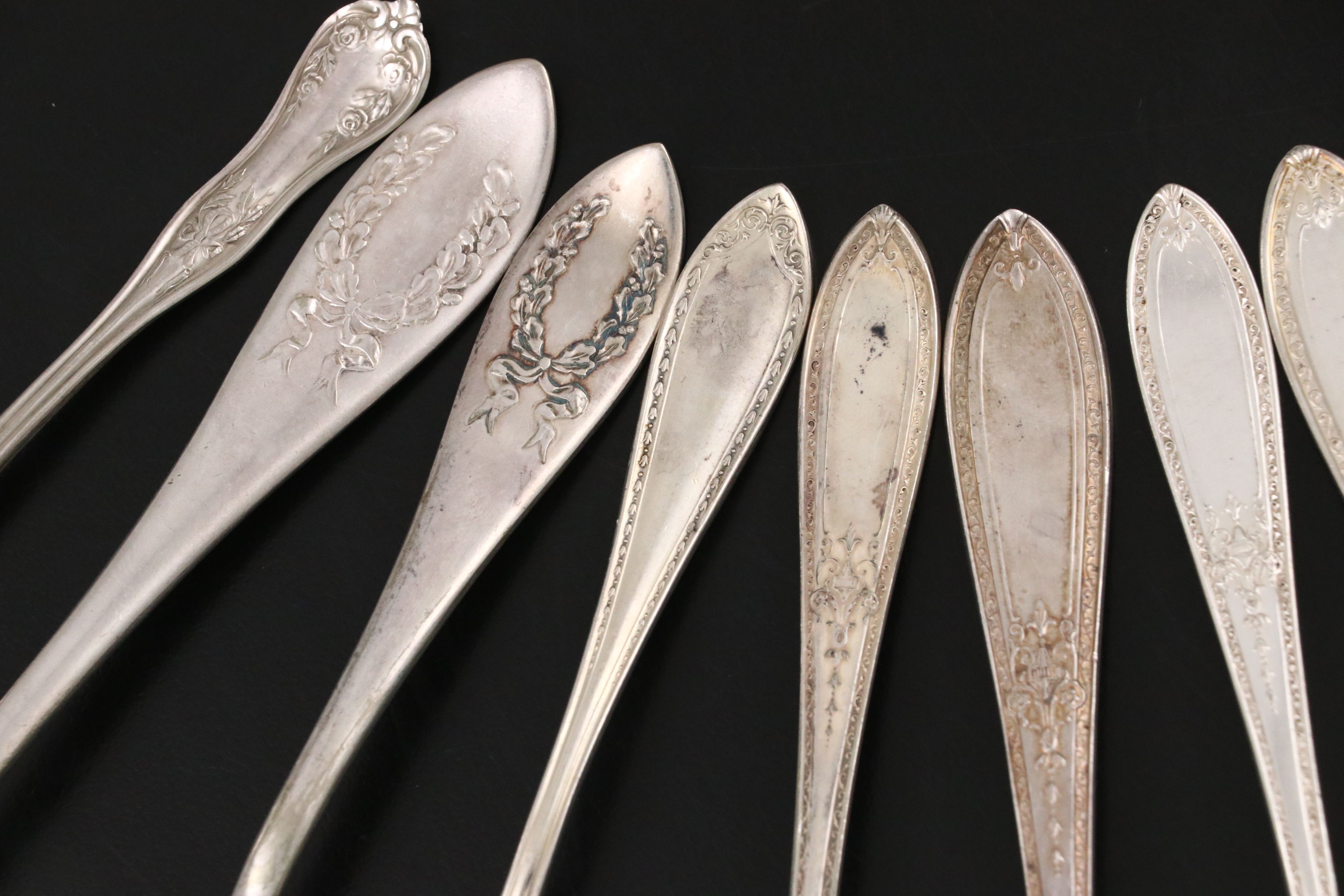 International "Triumph" and Other Silver Plate Flatware with Case, 20th Century