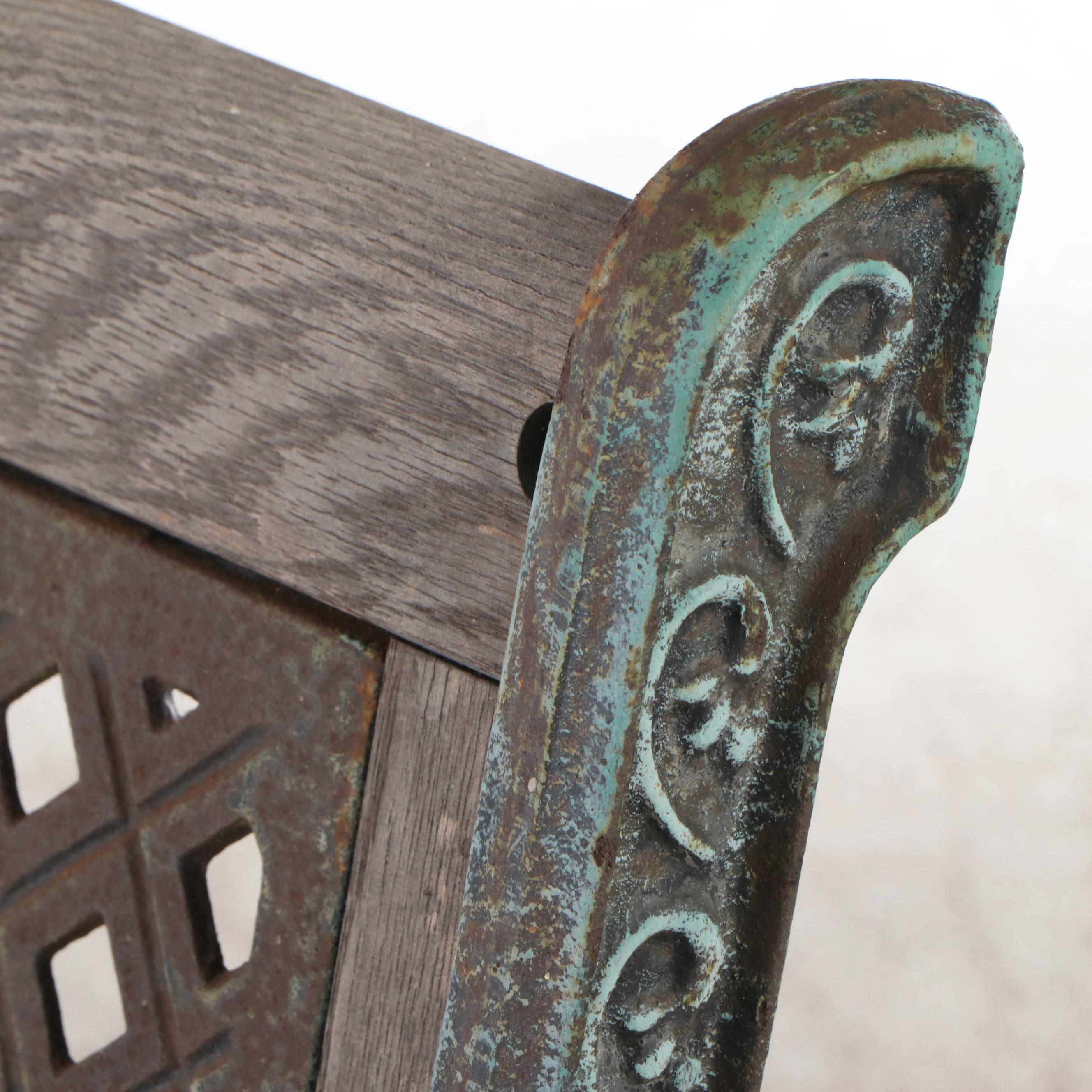 Parkland Heritage Wood and Cast Iron Garden Bench