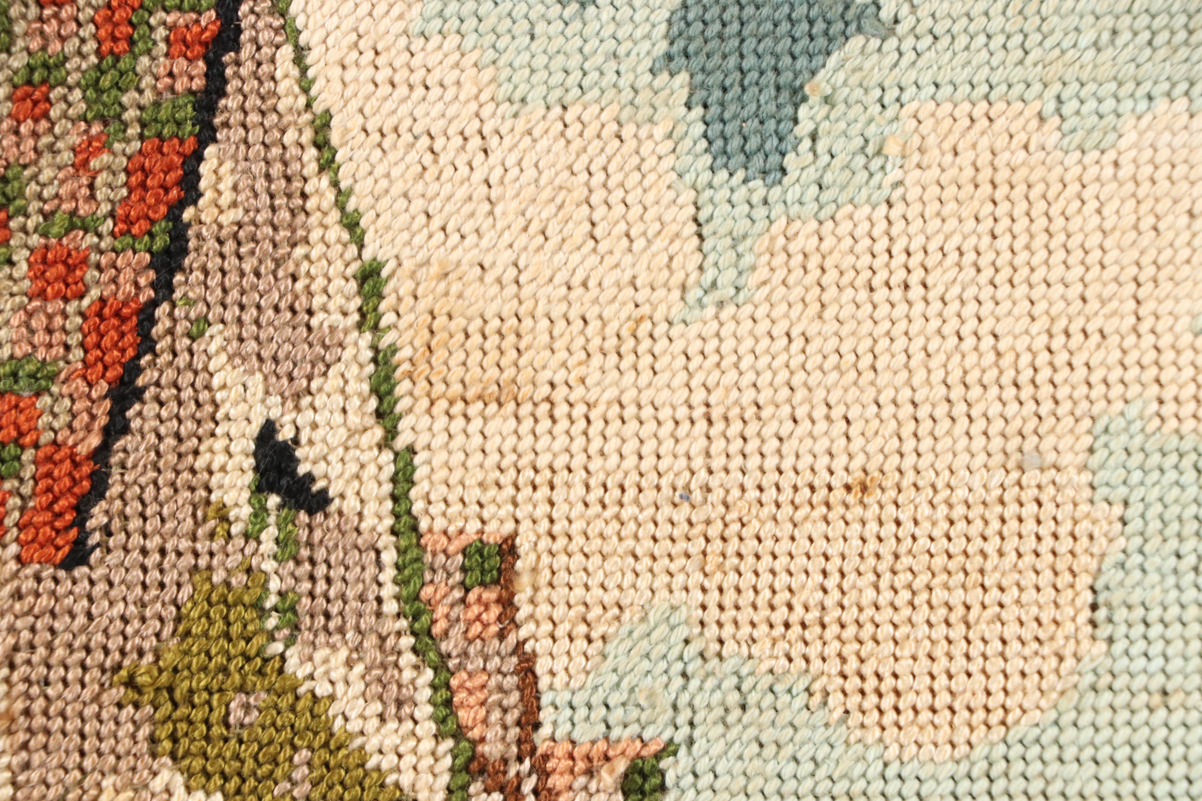 Needlepoint "The Shambles" City of York Narrow Street Scene with Shops