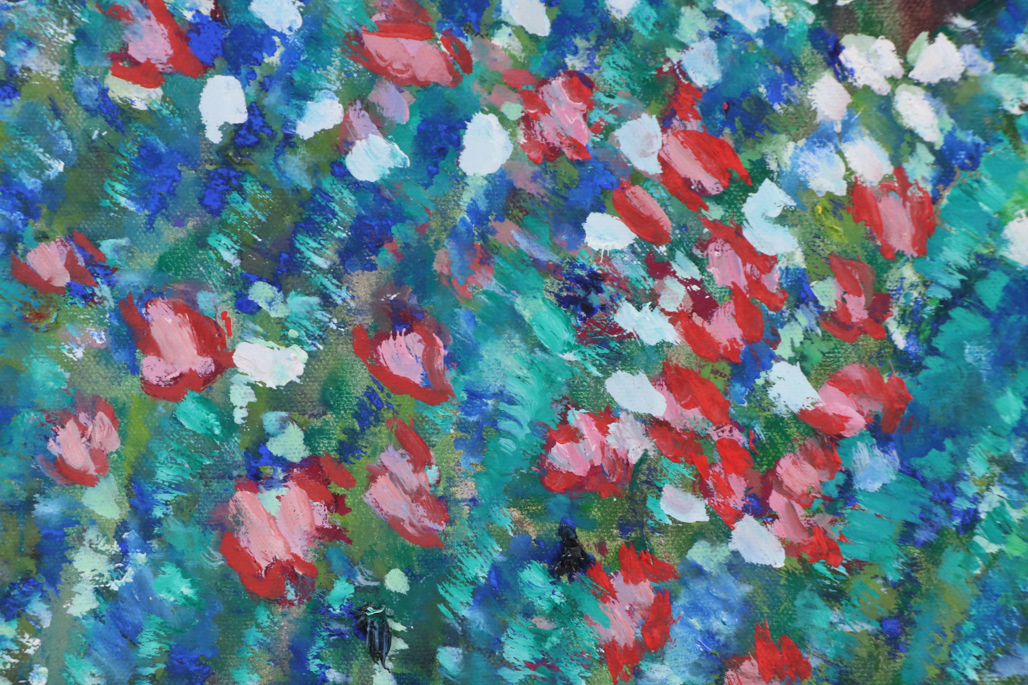 Janice Guttman Stylized Acrylic Painting "Madeira," 1997