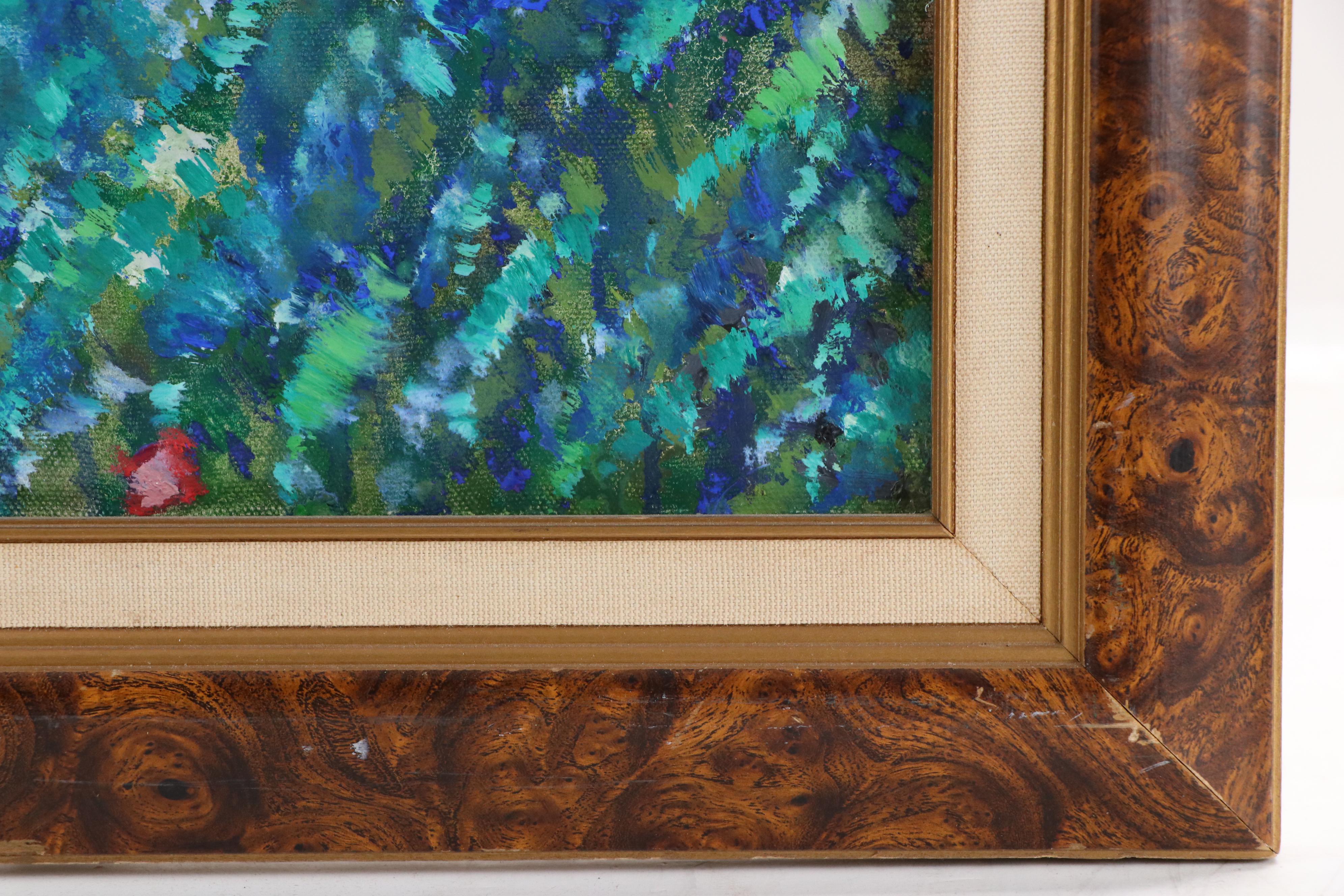 Janice Guttman Stylized Acrylic Painting "Madeira," 1997