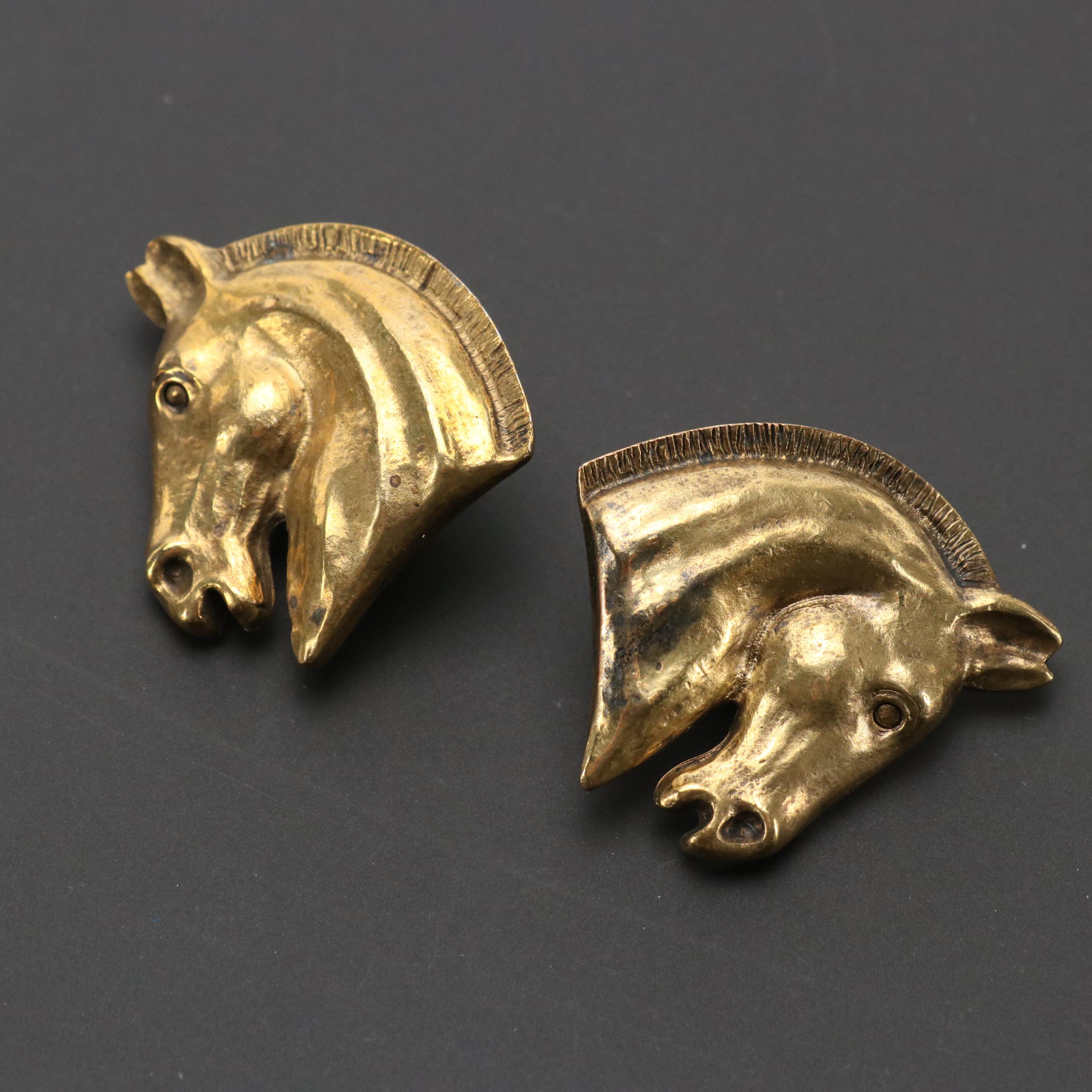Hermès Horse Head Clip Earrings