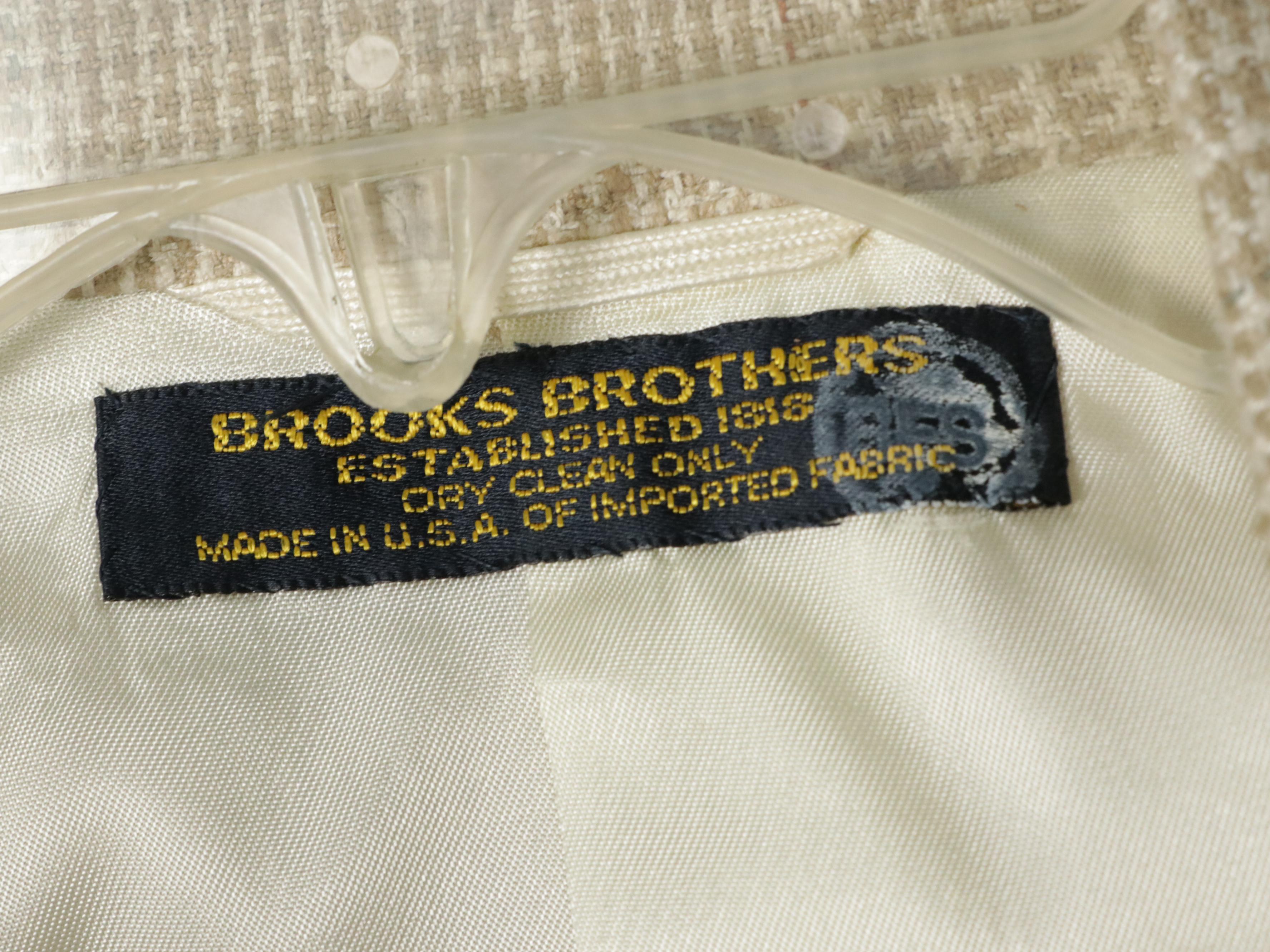 Men's Vintage Patterned Wool, Linen & Corduroy Blazers Featuring Brooks Brothers