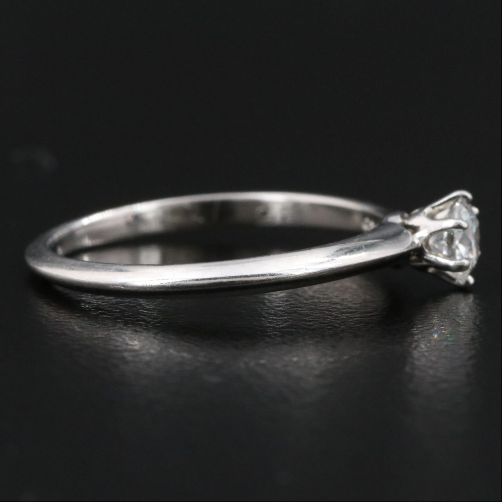 Tiffany & Co. Platinum 0.25 ct Diamond Solitaire Ring