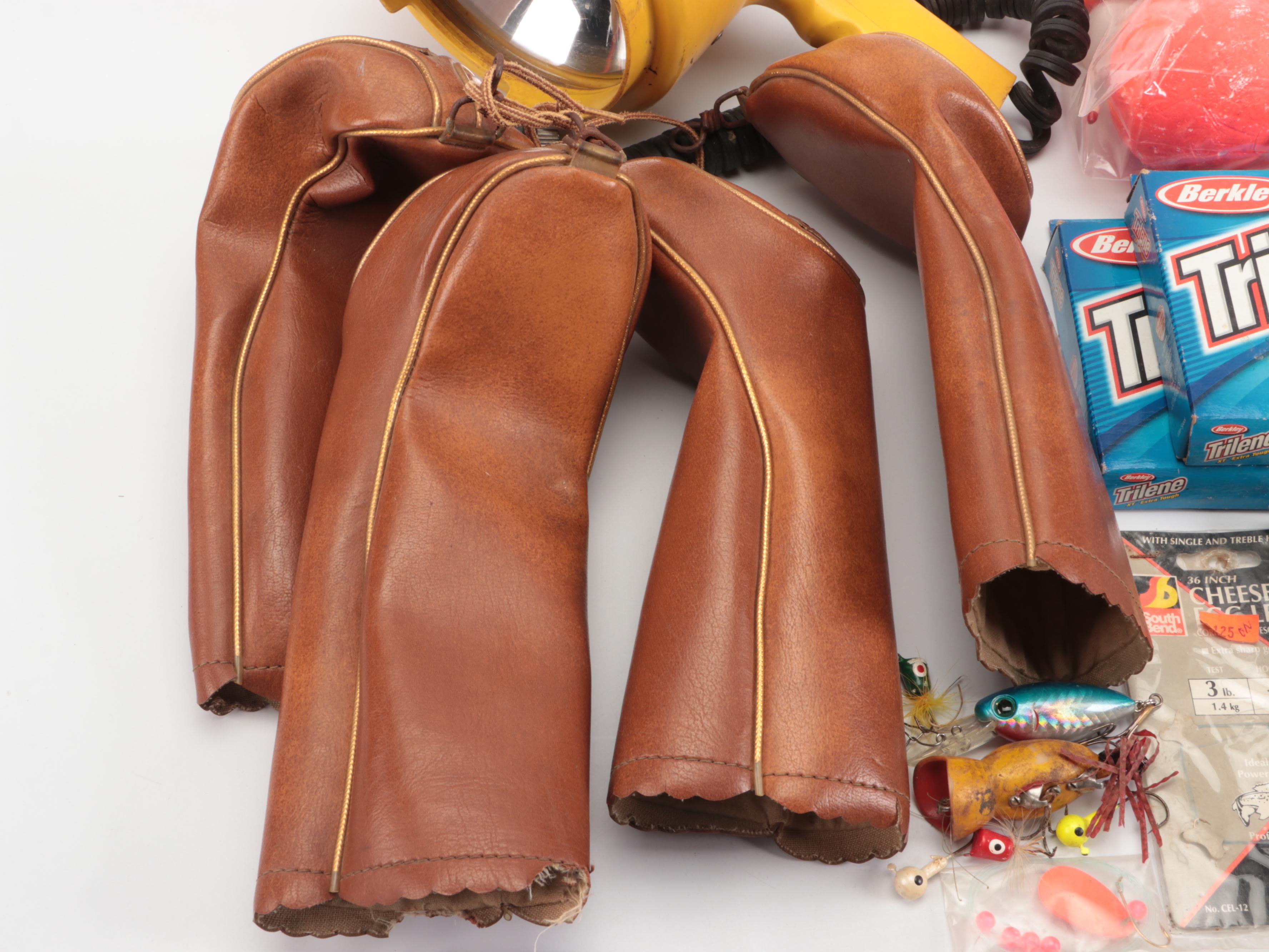 Leather Golf Head Covers, Brinkman Q-Beam Sport Lite, and More Sport Equipment