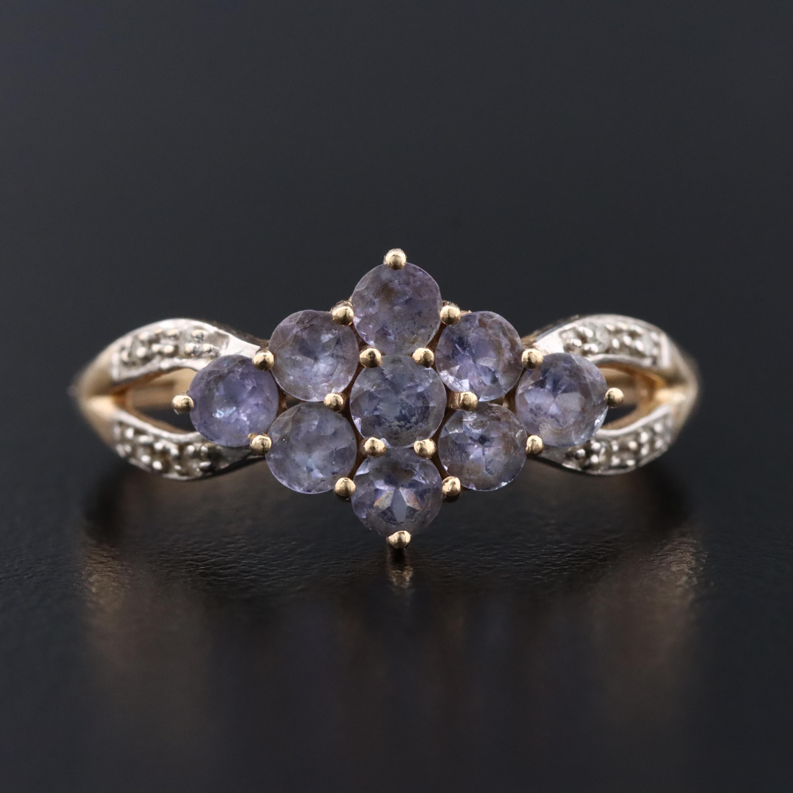 14K Tanzanite and Diamond Ring