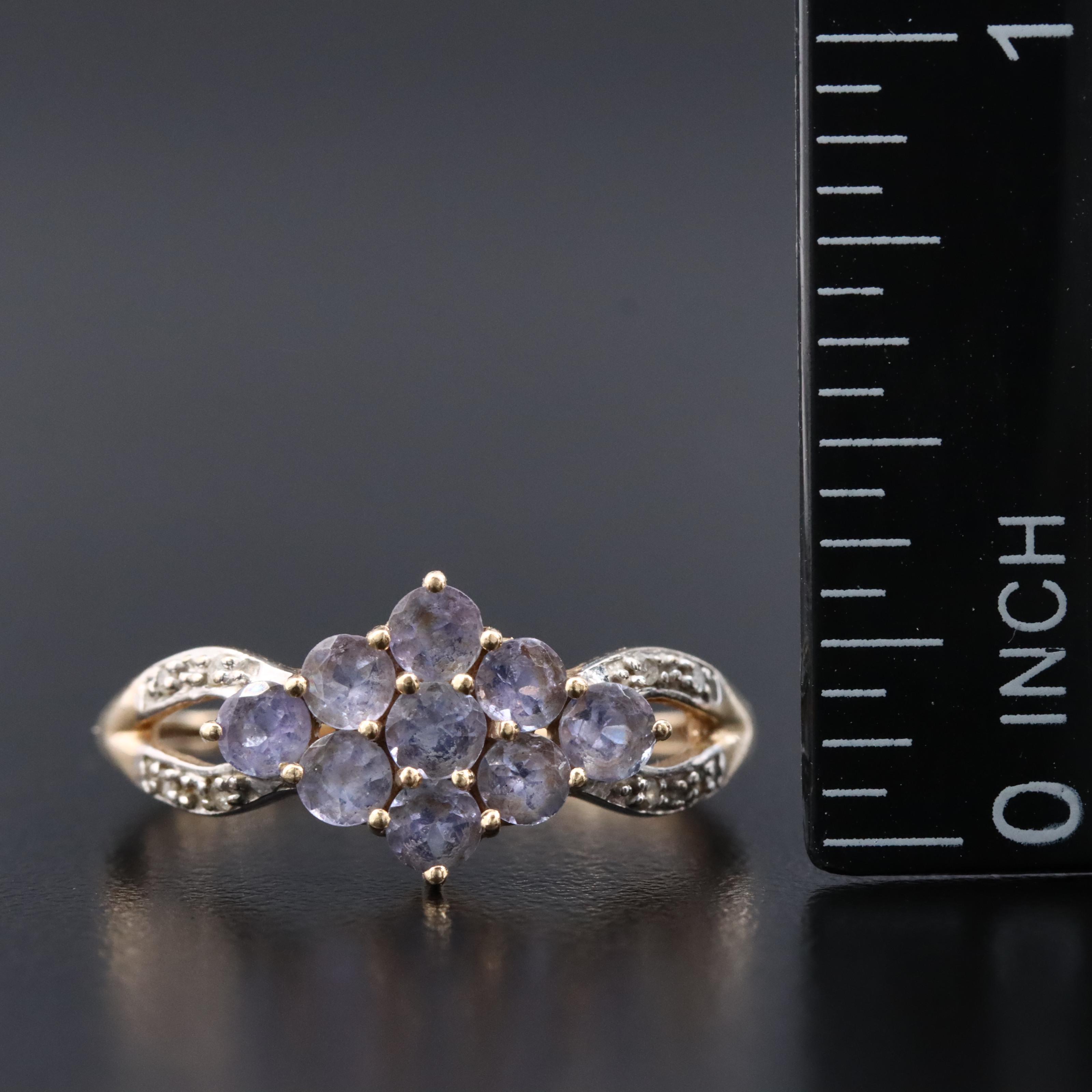 14K Tanzanite and Diamond Ring