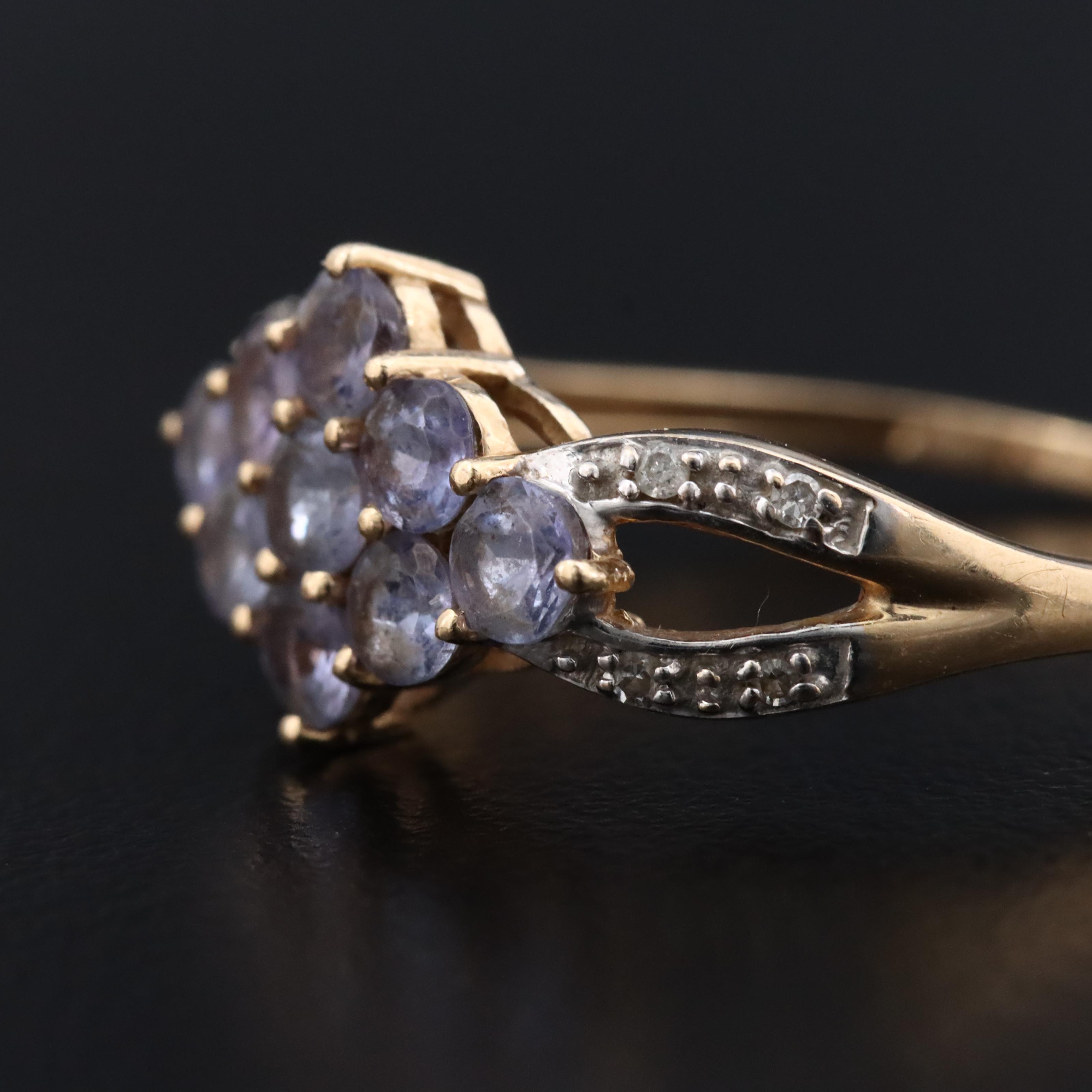 14K Tanzanite and Diamond Ring