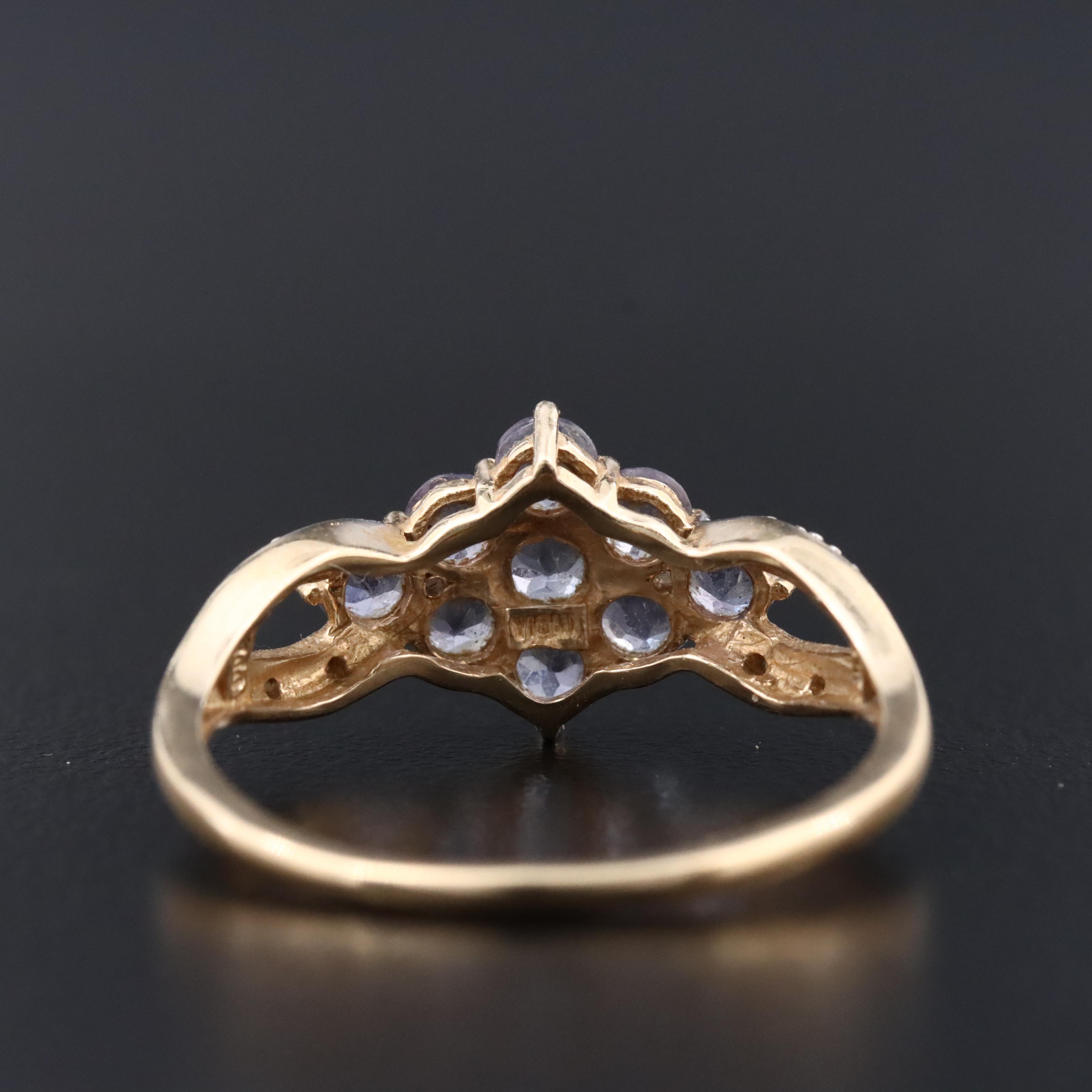 14K Tanzanite and Diamond Ring