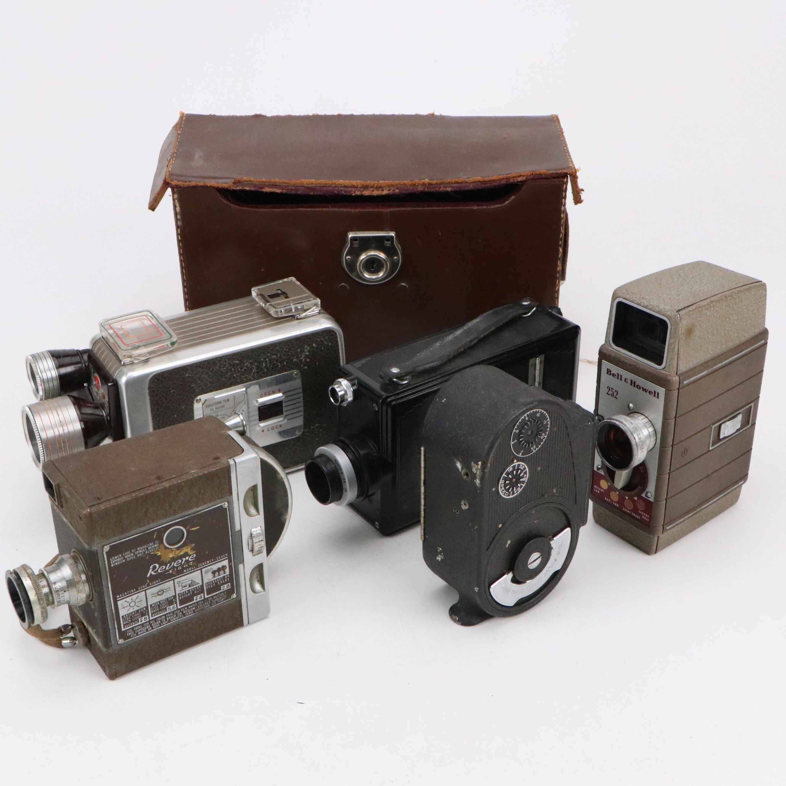Ben & Howell "Filmo Sportster" Film Camera with Kodak and Other 8mm Cameras