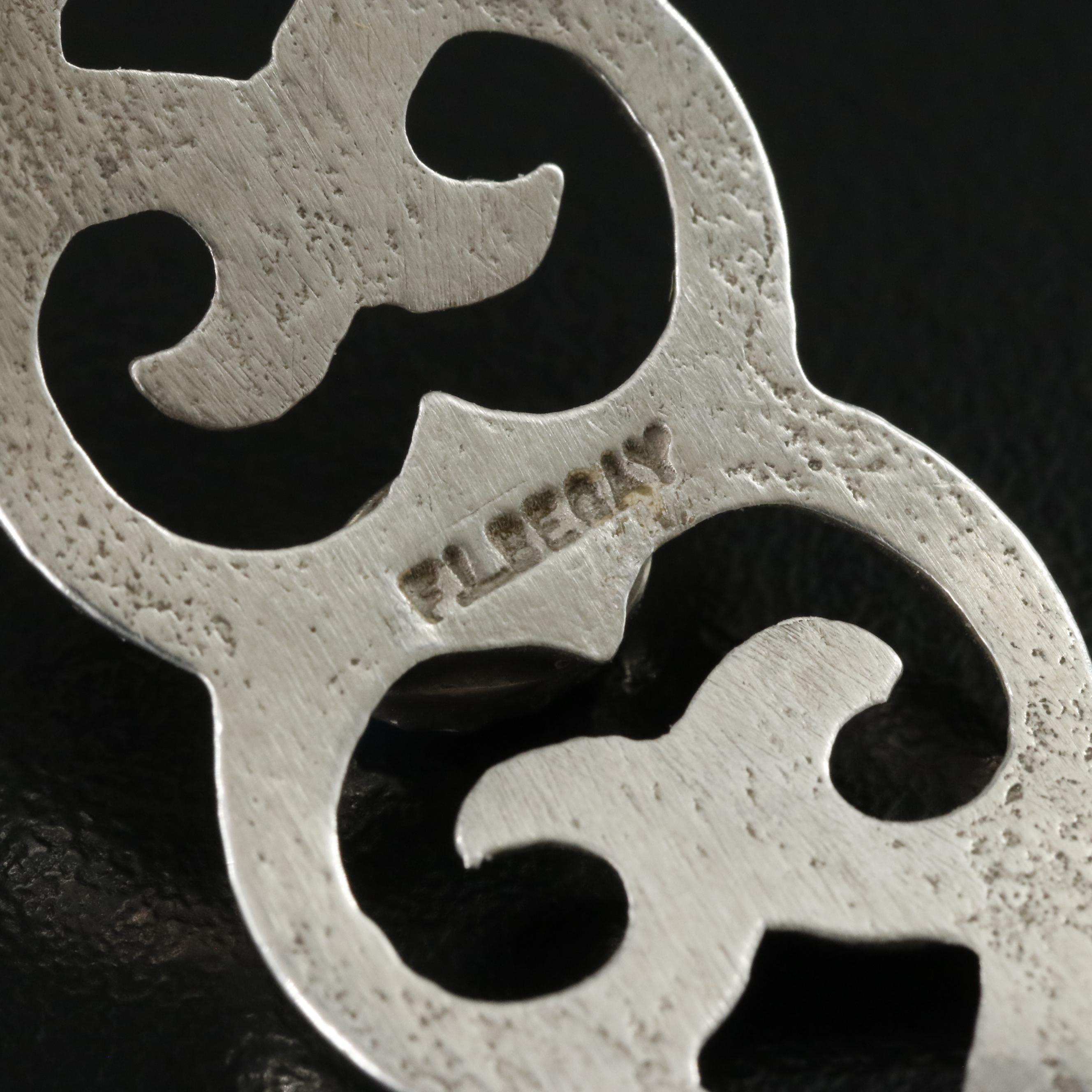 Francis L. Begay Navajo Diné Sterling Turquoise Sandcast Cuff