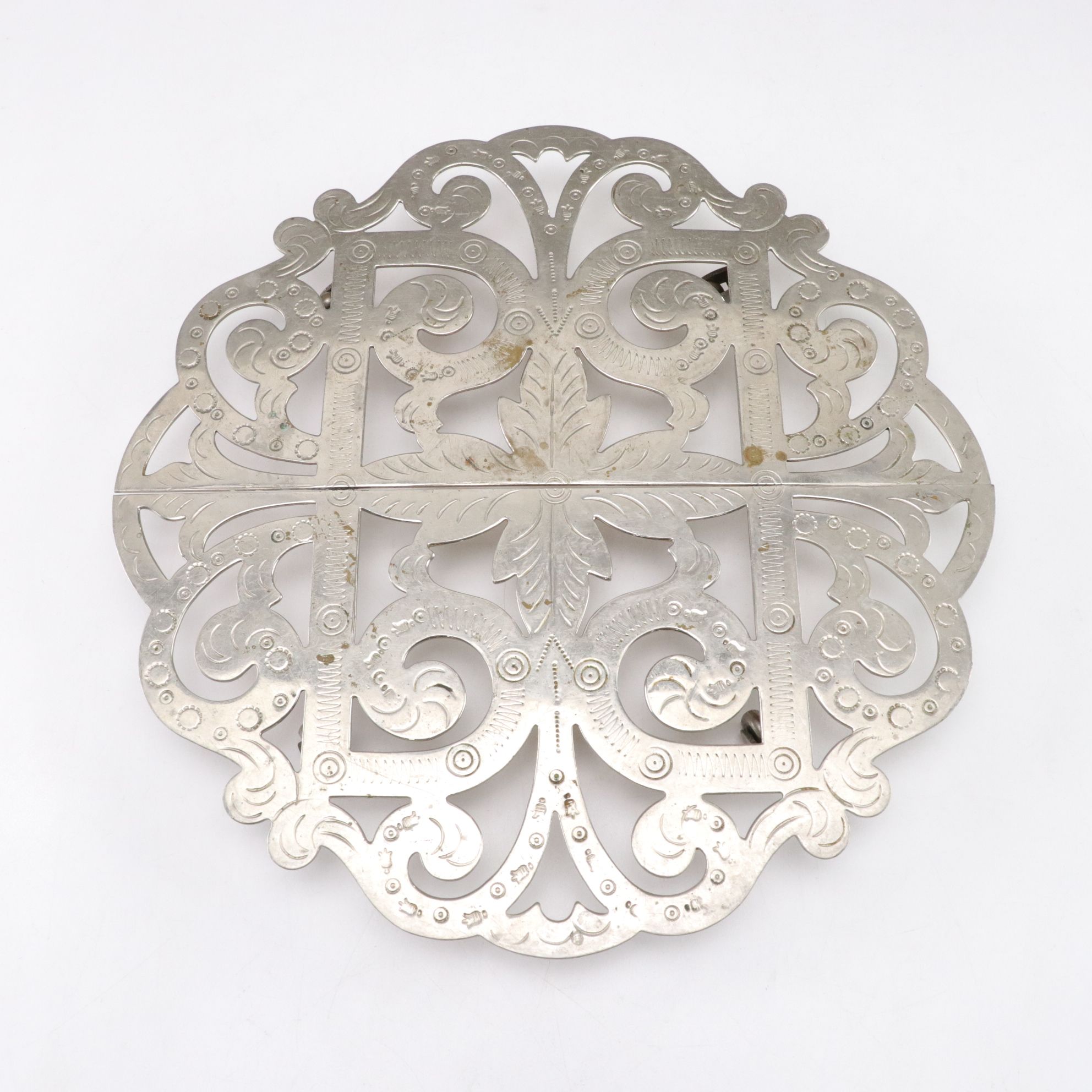 Silver Plate Extendable Trivet, Flask & More